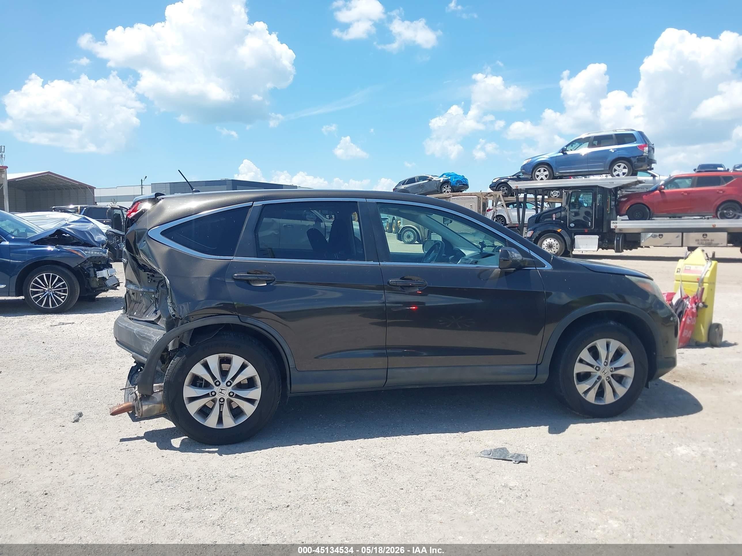2013 Honda Cr-v Ex Gray vin: 5J6RM4H58DL011250