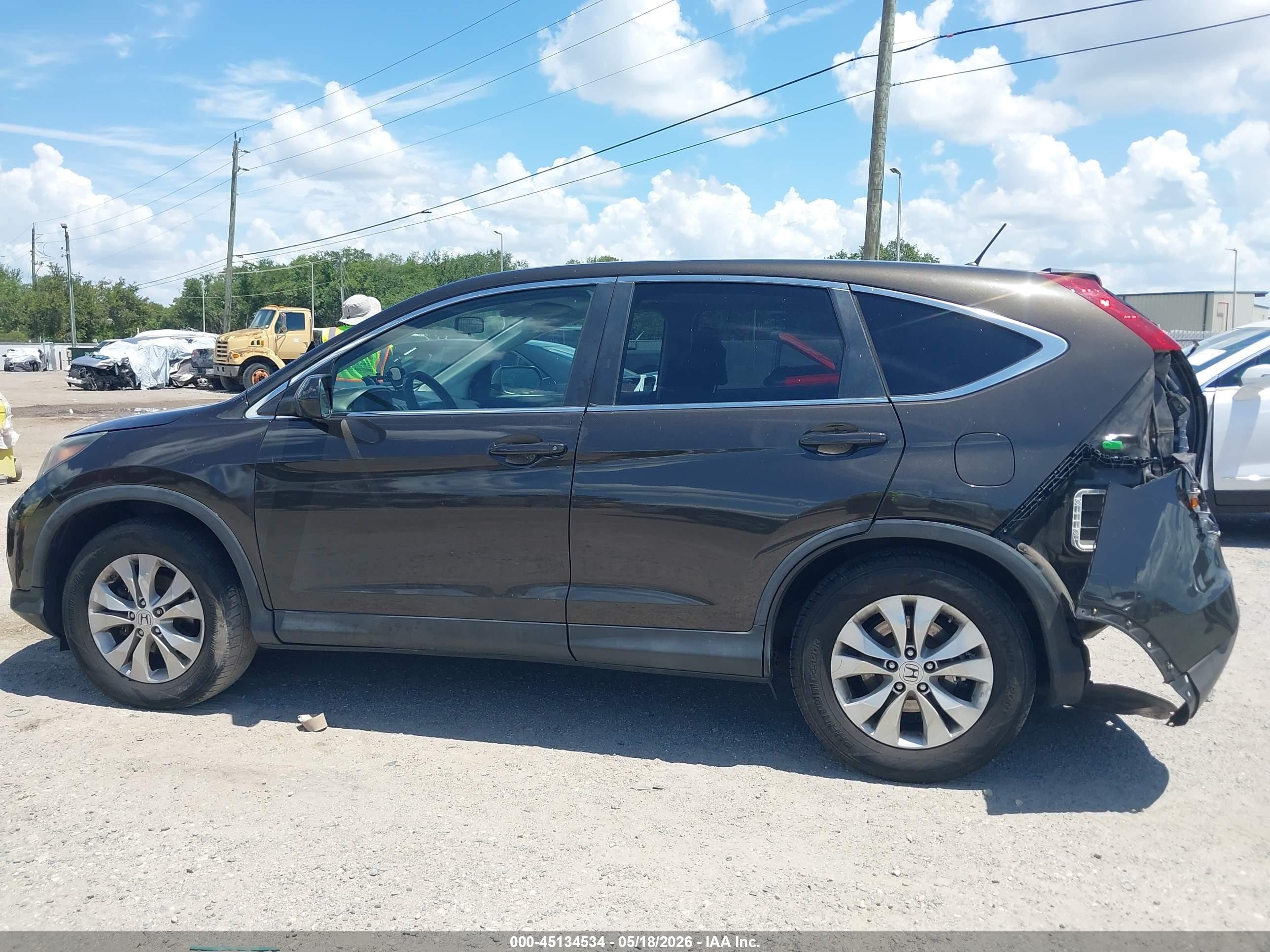 2013 Honda Cr-v Ex Gray vin: 5J6RM4H58DL011250