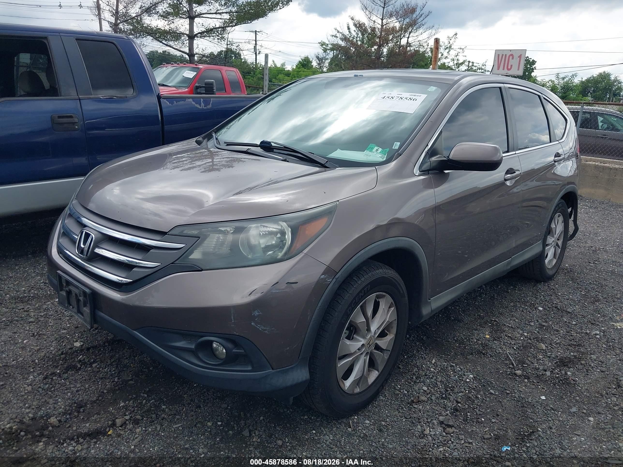 2013 Honda Cr-v Ex Beige vin: 5J6RM4H58DL030655