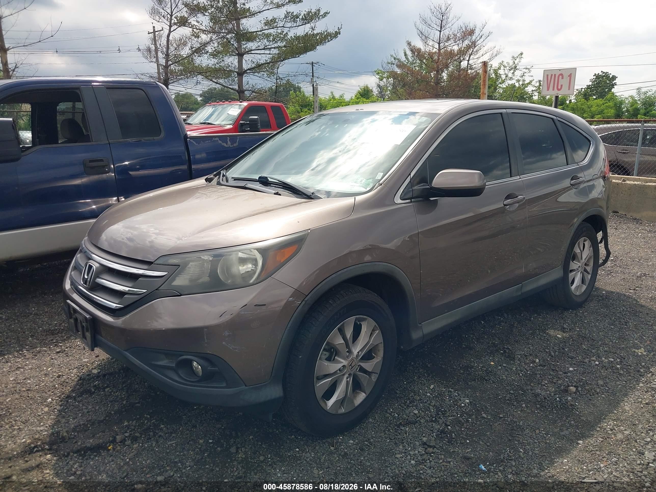 2013 Honda Cr-v Ex Beige vin: 5J6RM4H58DL030655