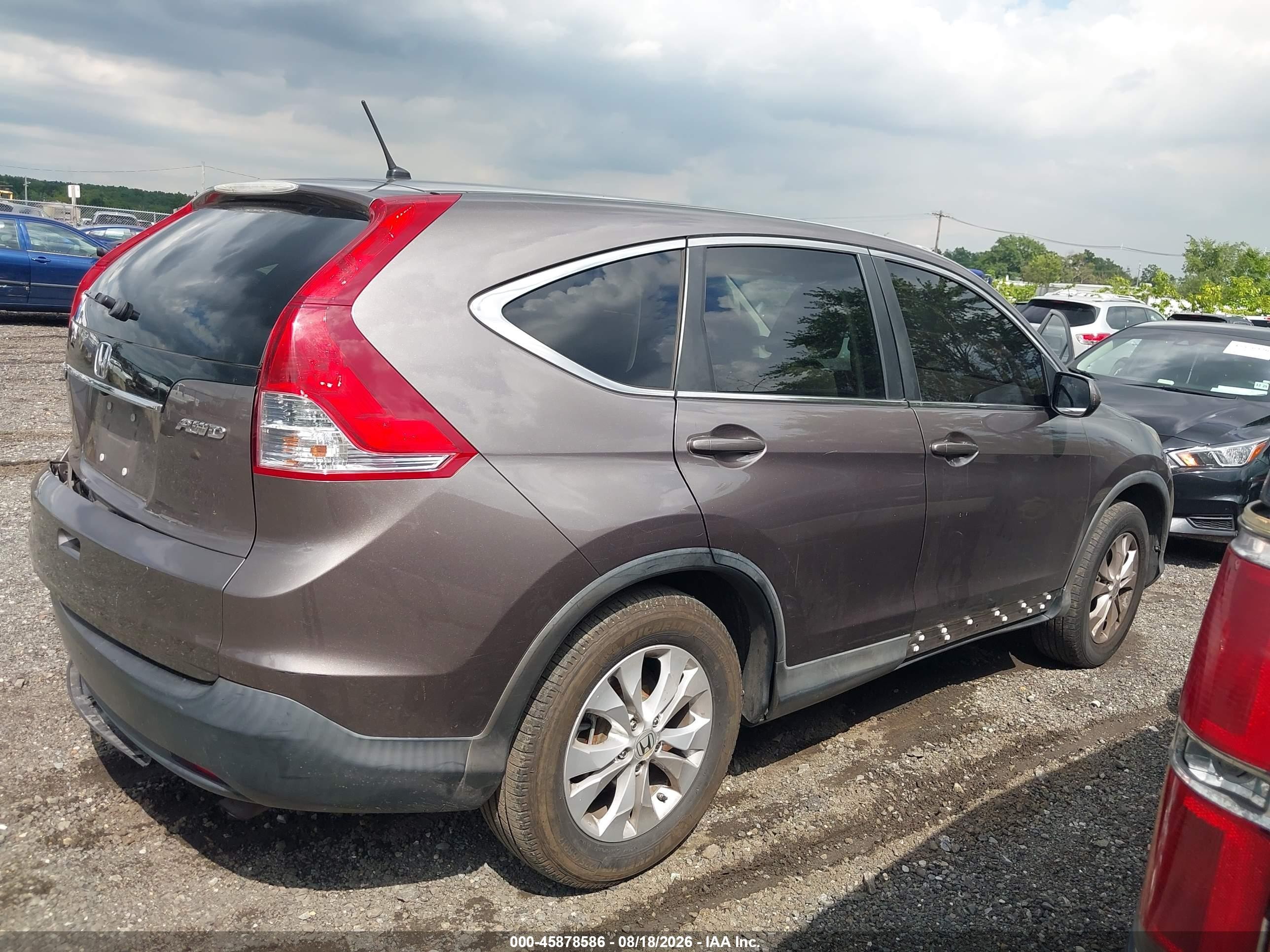 2013 Honda Cr-v Ex Beige vin: 5J6RM4H58DL030655