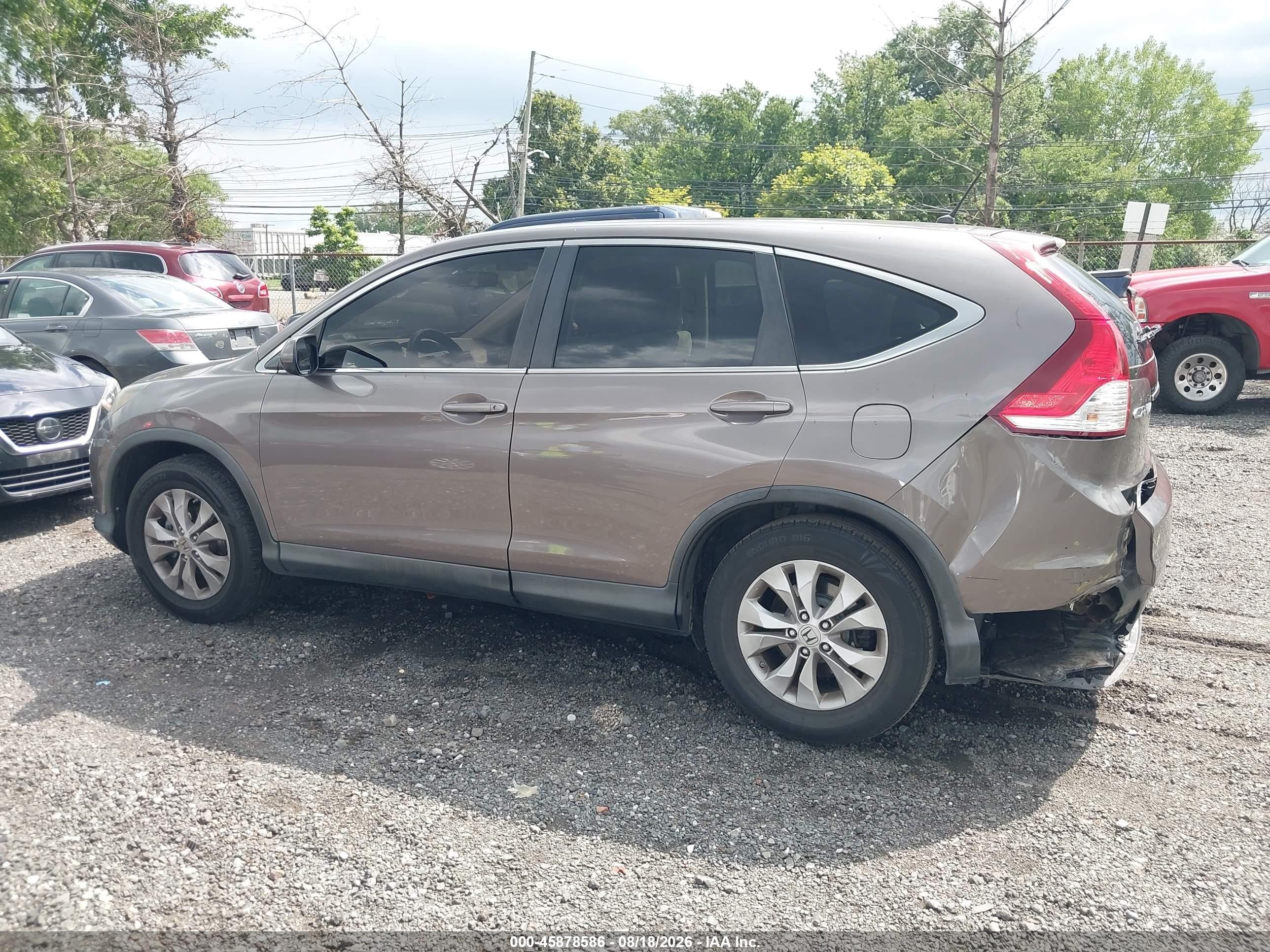 2013 Honda Cr-v Ex Beige vin: 5J6RM4H58DL030655