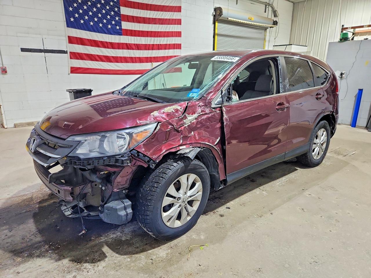 2013 Honda Cr-v Ex Maroon vin: 5J6RM4H58DL033961