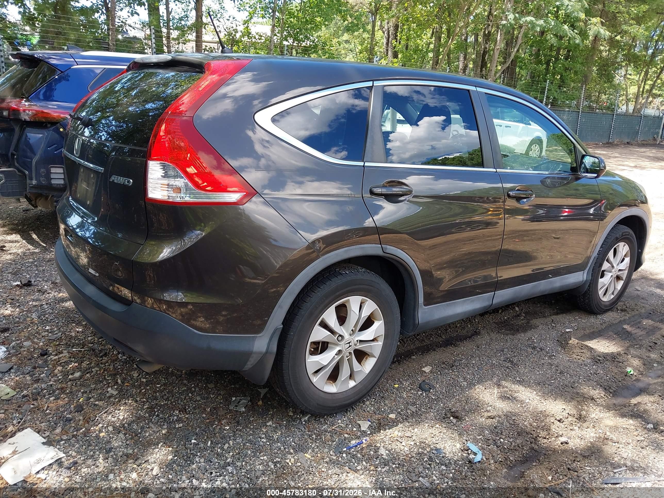 2013 Honda Cr-v Ex Brown vin: 5J6RM4H58DL057449