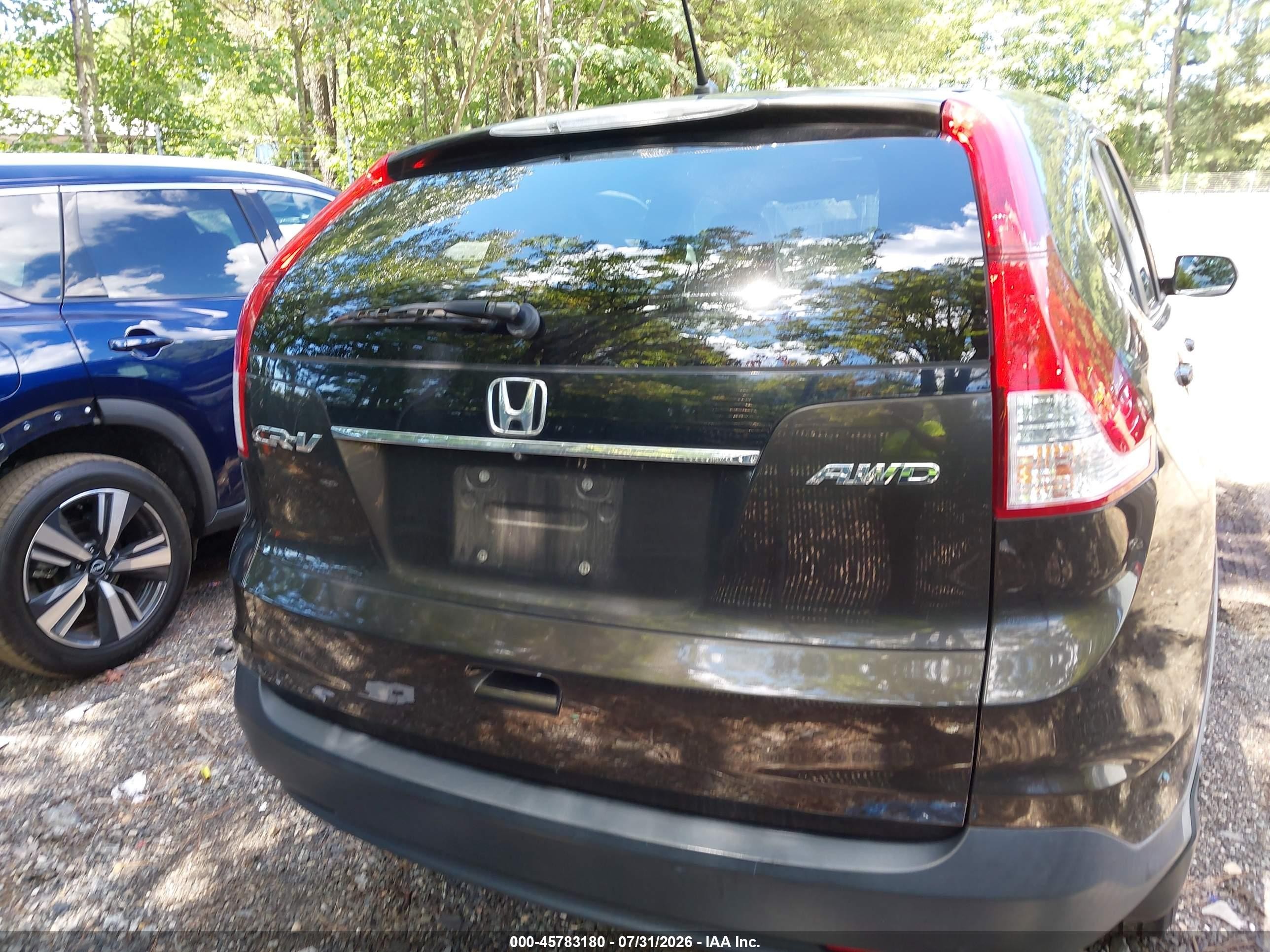 2013 Honda Cr-v Ex Brown vin: 5J6RM4H58DL057449
