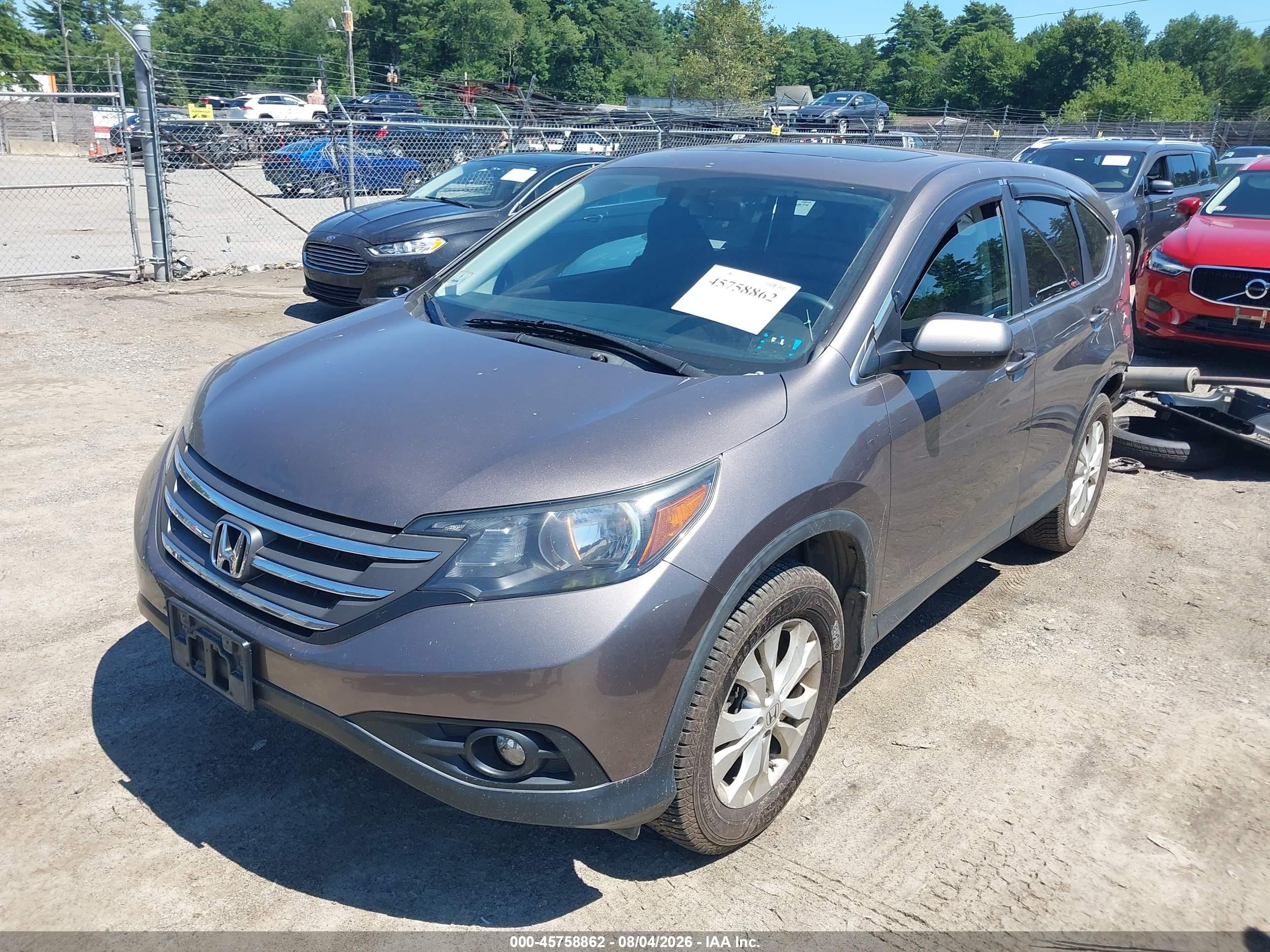 2013 Honda Cr-v Ex Gray vin: 5J6RM4H58DL068046