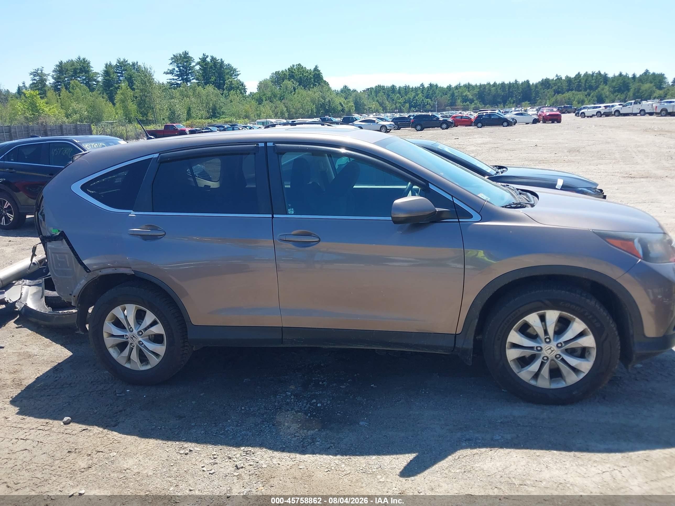 2013 Honda Cr-v Ex Gray vin: 5J6RM4H58DL068046
