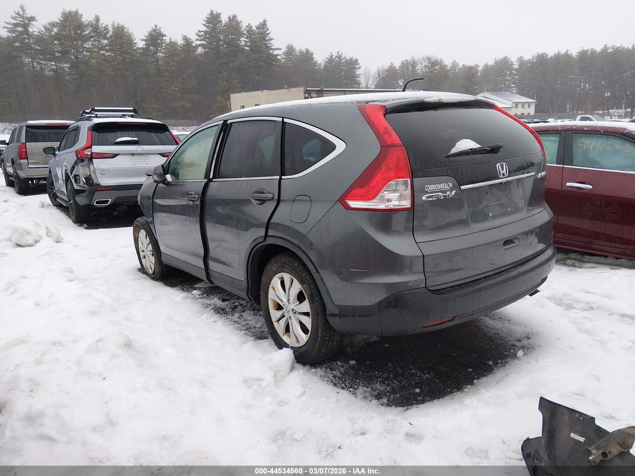 2014 Honda Cr-v Ex Серый vin: 5J6RM4H58EL008303