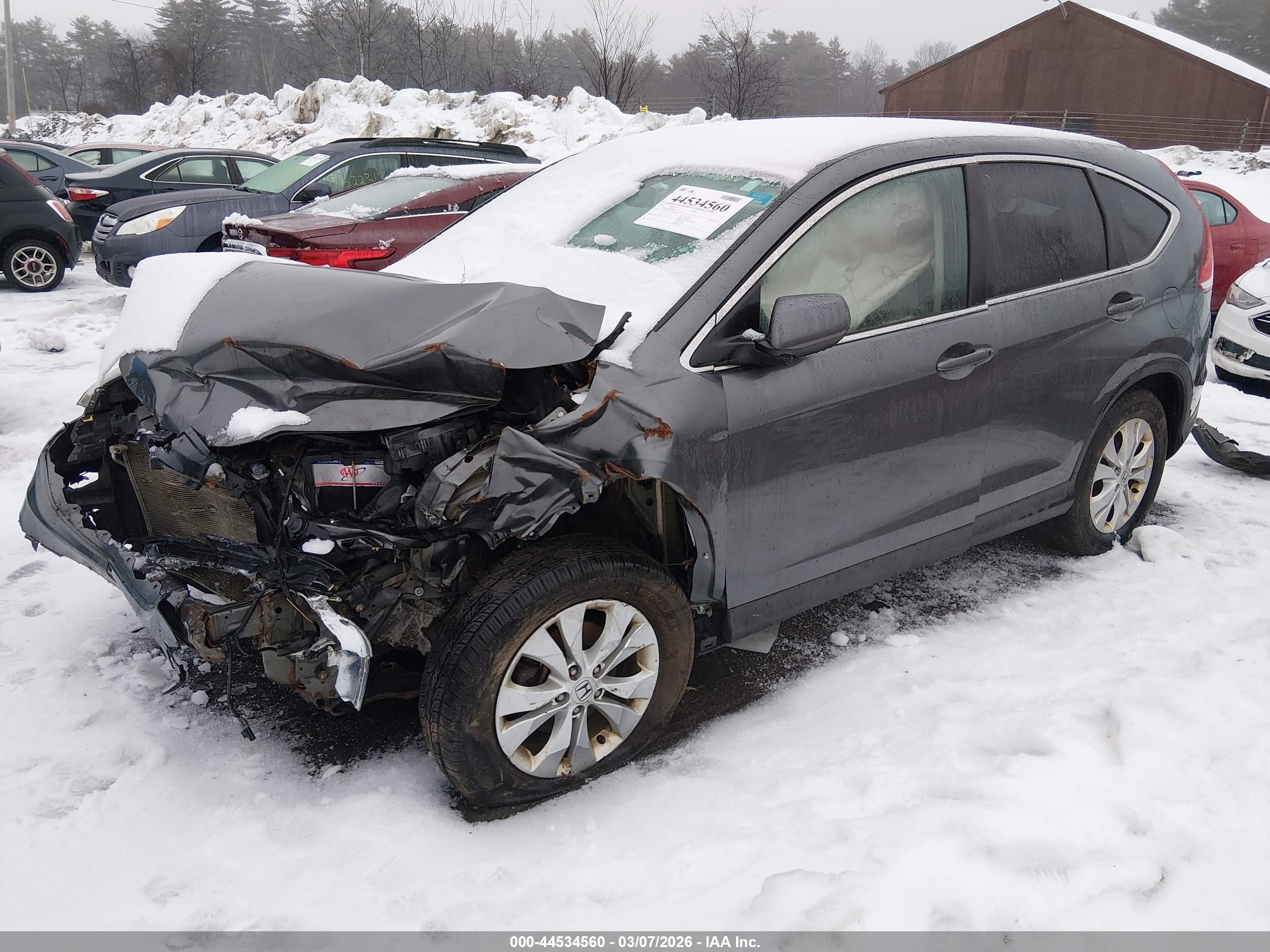 2014 Honda Cr-v Ex Серый vin: 5J6RM4H58EL008303