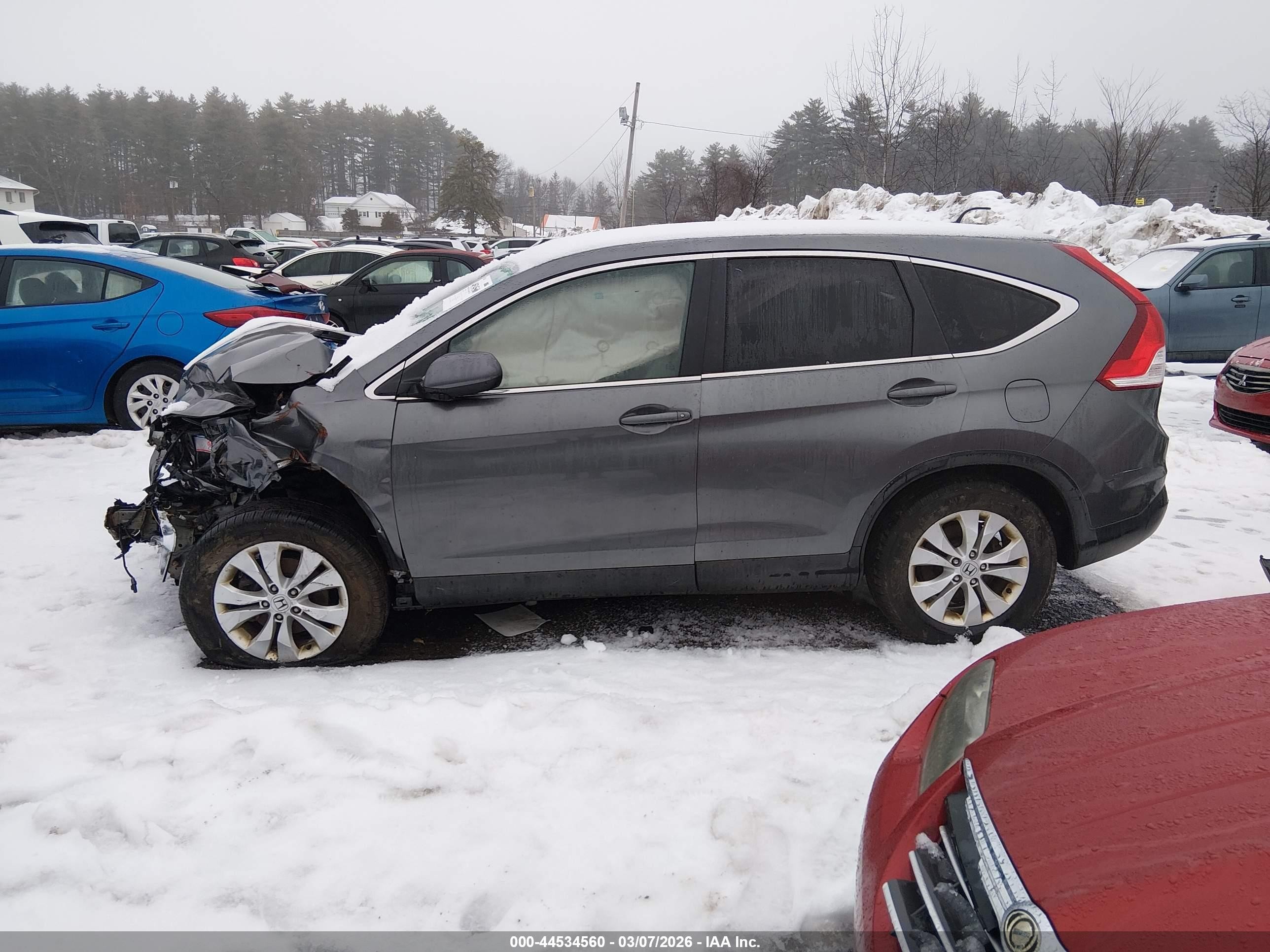 2014 Honda Cr-v Ex Серый vin: 5J6RM4H58EL008303