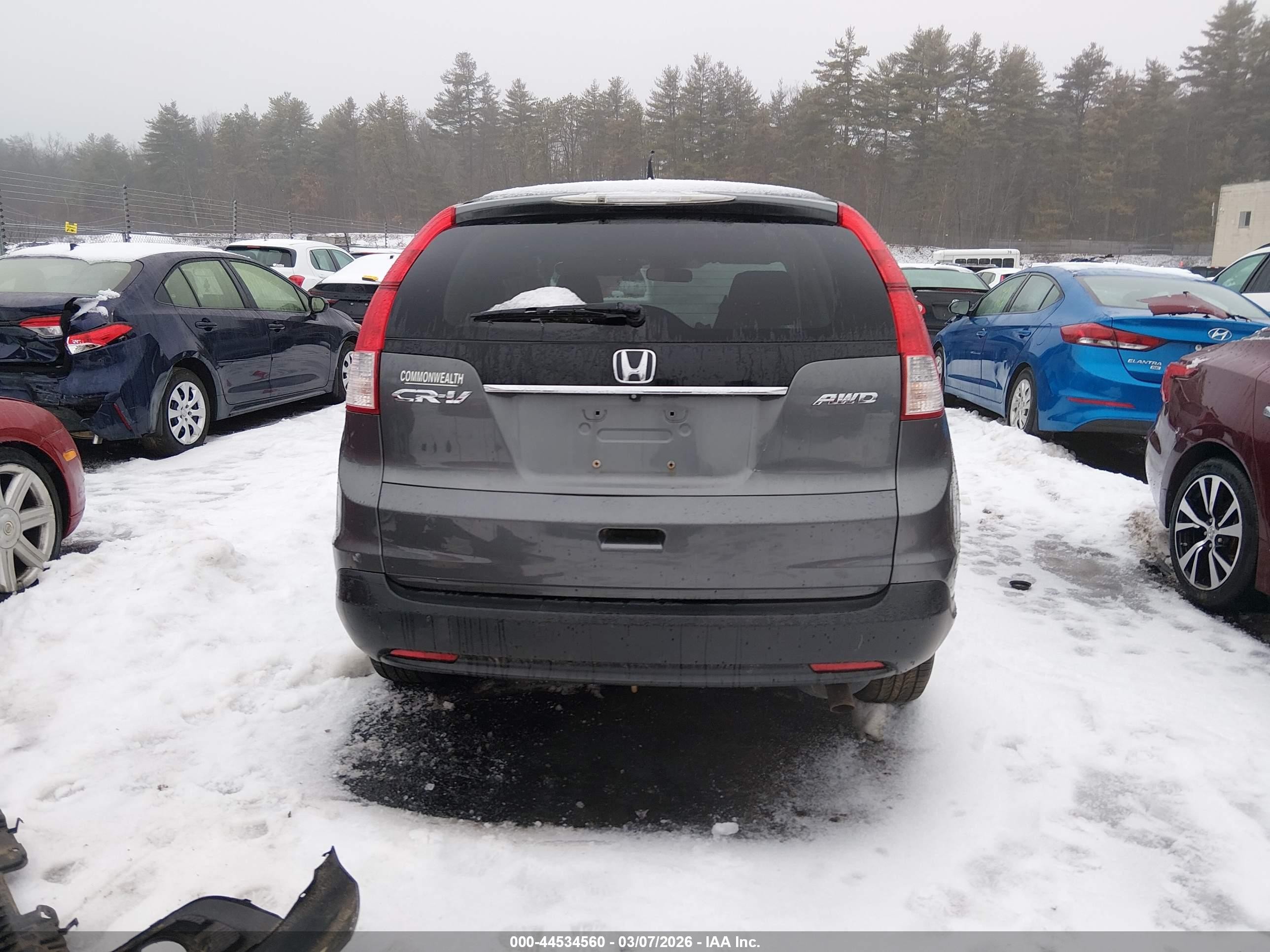 2014 Honda Cr-v Ex Серый vin: 5J6RM4H58EL008303