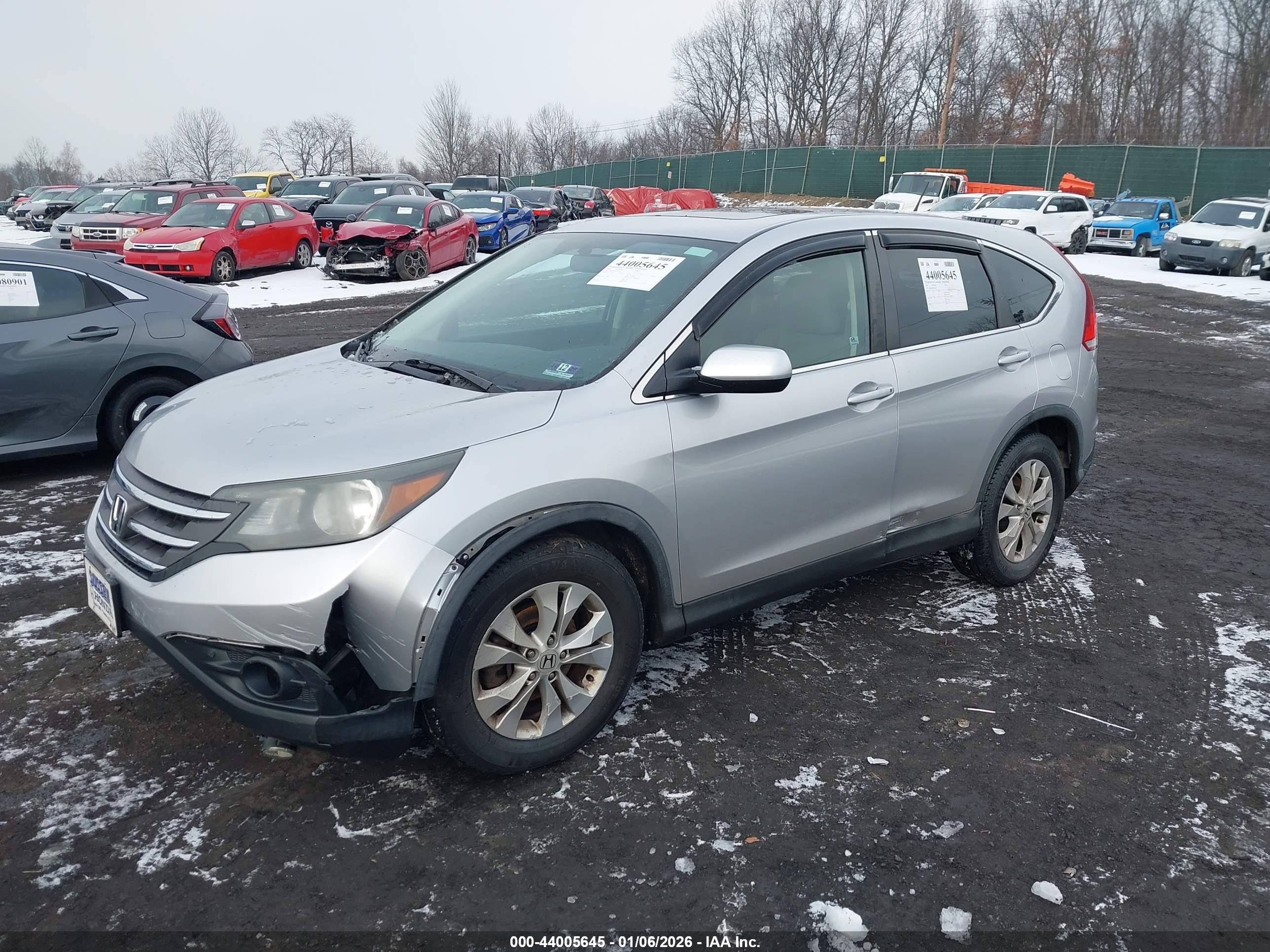 2014 Honda Cr-v Ex Silver vin: 5J6RM4H58EL025621