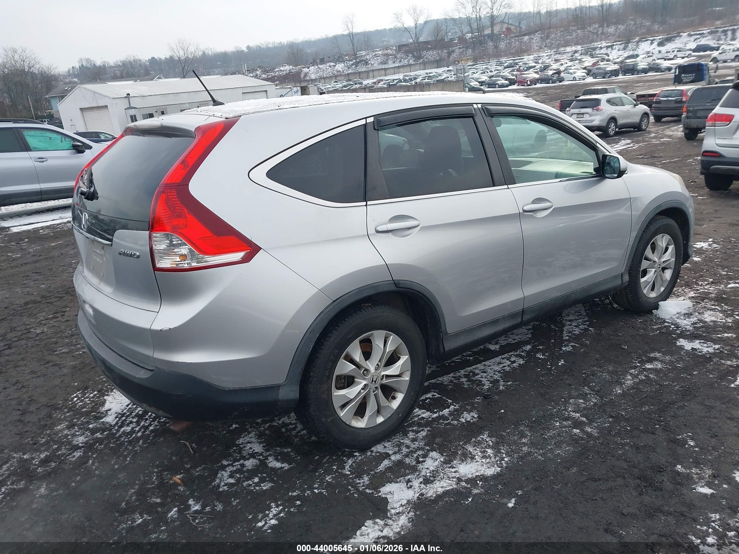 2014 Honda Cr-v Ex Silver vin: 5J6RM4H58EL025621