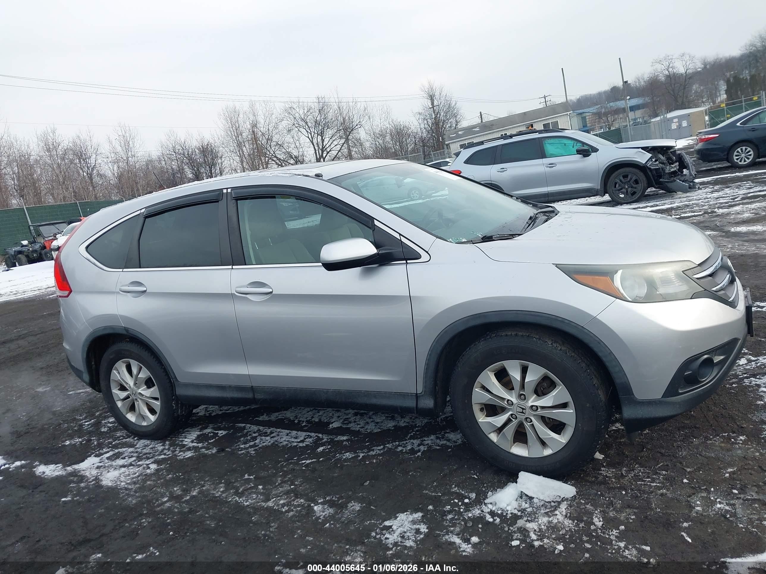 2014 Honda Cr-v Ex Silver vin: 5J6RM4H58EL025621