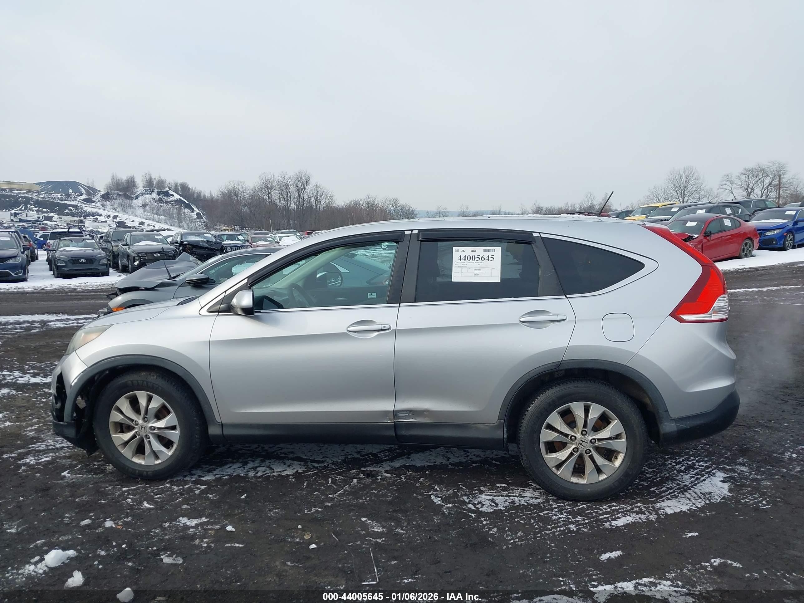 2014 Honda Cr-v Ex Silver vin: 5J6RM4H58EL025621