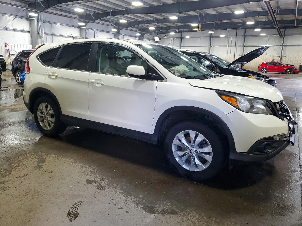 2014 Honda Cr-v Ex White vin: 5J6RM4H58EL027319