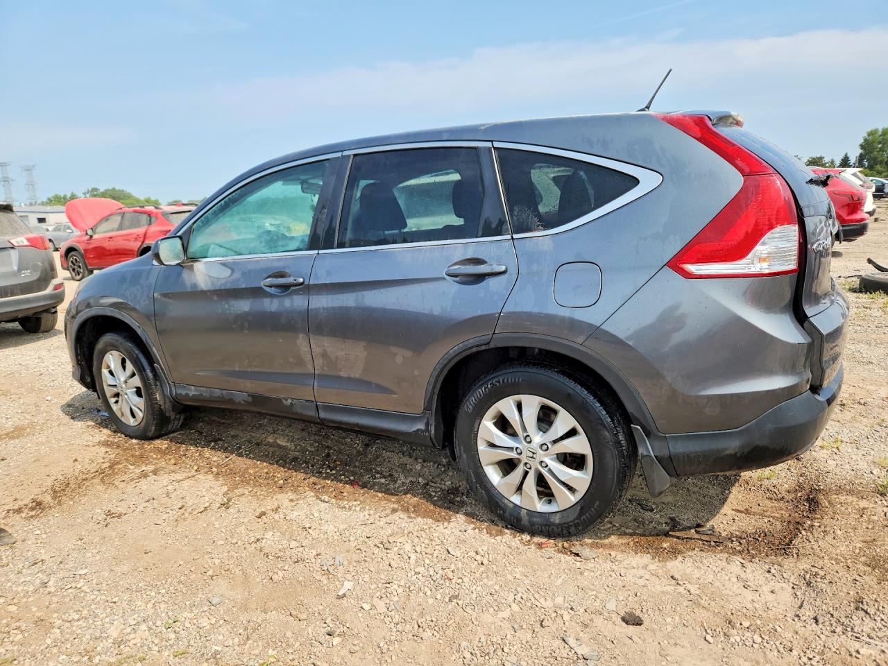 2014 Honda Cr-v Ex Gray vin: 5J6RM4H58EL073474