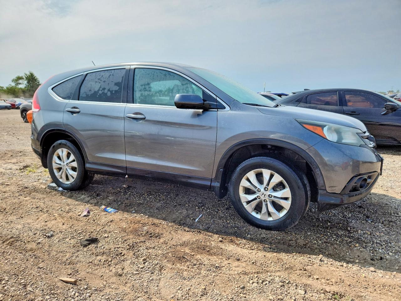 2014 Honda Cr-v Ex Gray vin: 5J6RM4H58EL073474