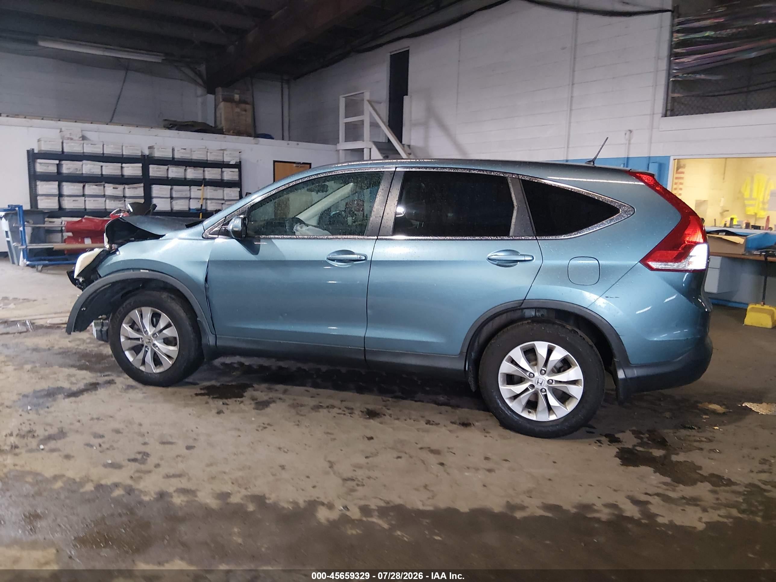 2014 Honda Cr-v Ex Light Blue vin: 5J6RM4H58EL091294