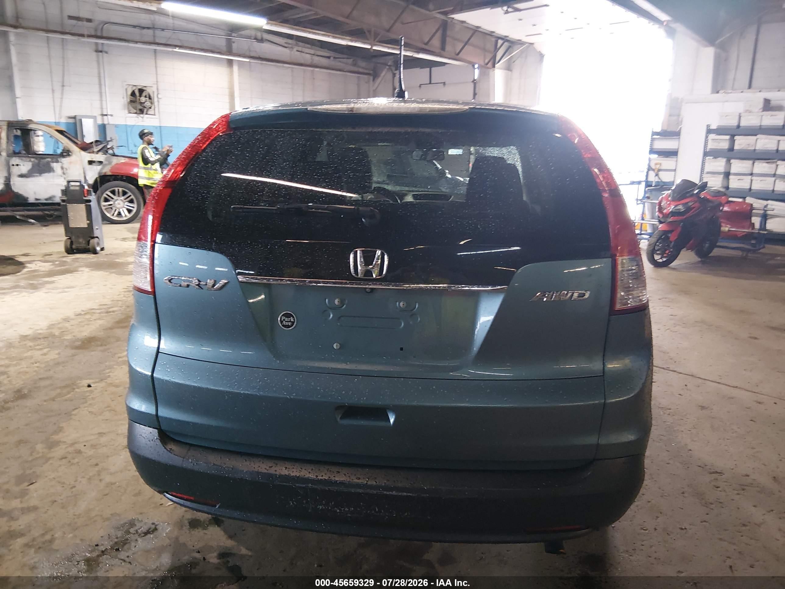 2014 Honda Cr-v Ex Light Blue vin: 5J6RM4H58EL091294