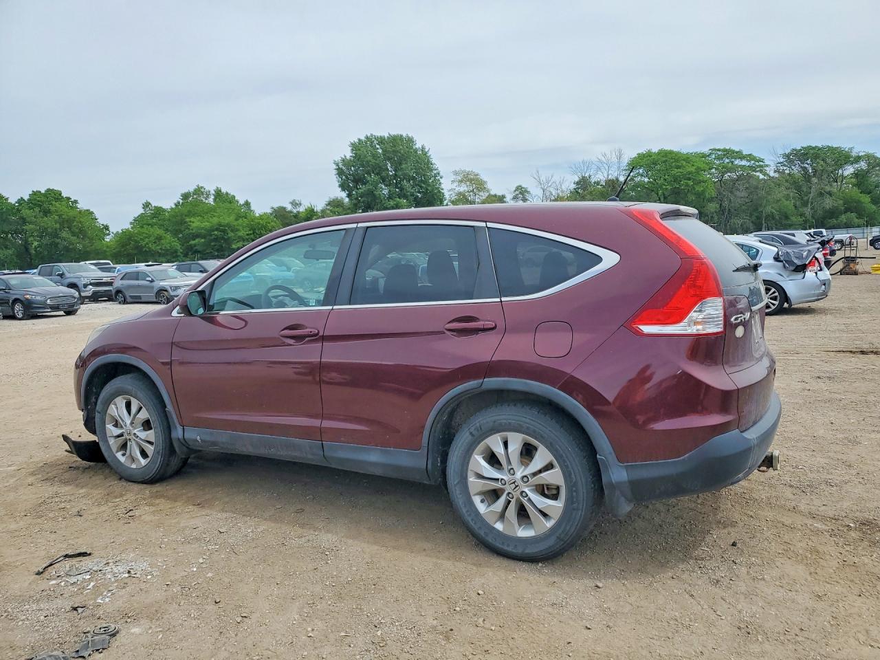 2014 Honda Cr-v Ex Burgundy vin: 5J6RM4H58EL094373