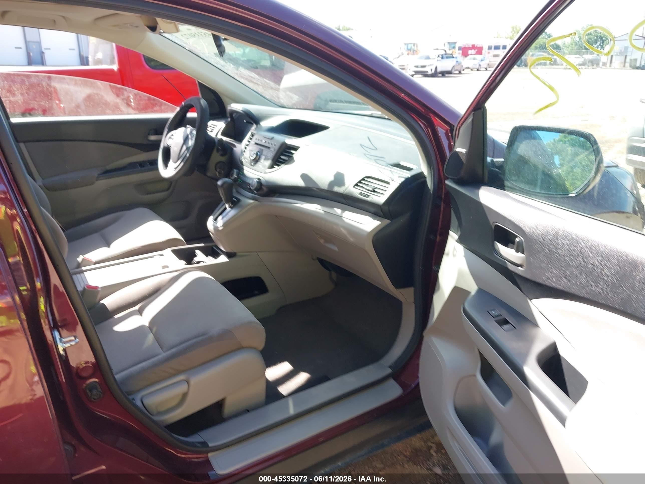 2014 Honda Cr-v Ex Red vin: 5J6RM4H58EL098858