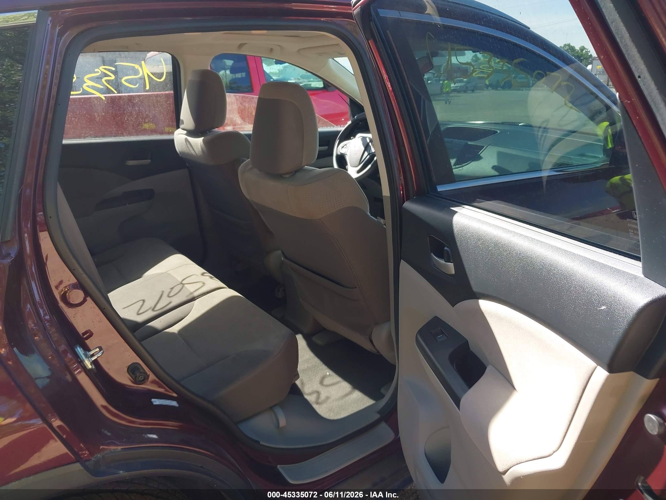 2014 Honda Cr-v Ex Red vin: 5J6RM4H58EL098858
