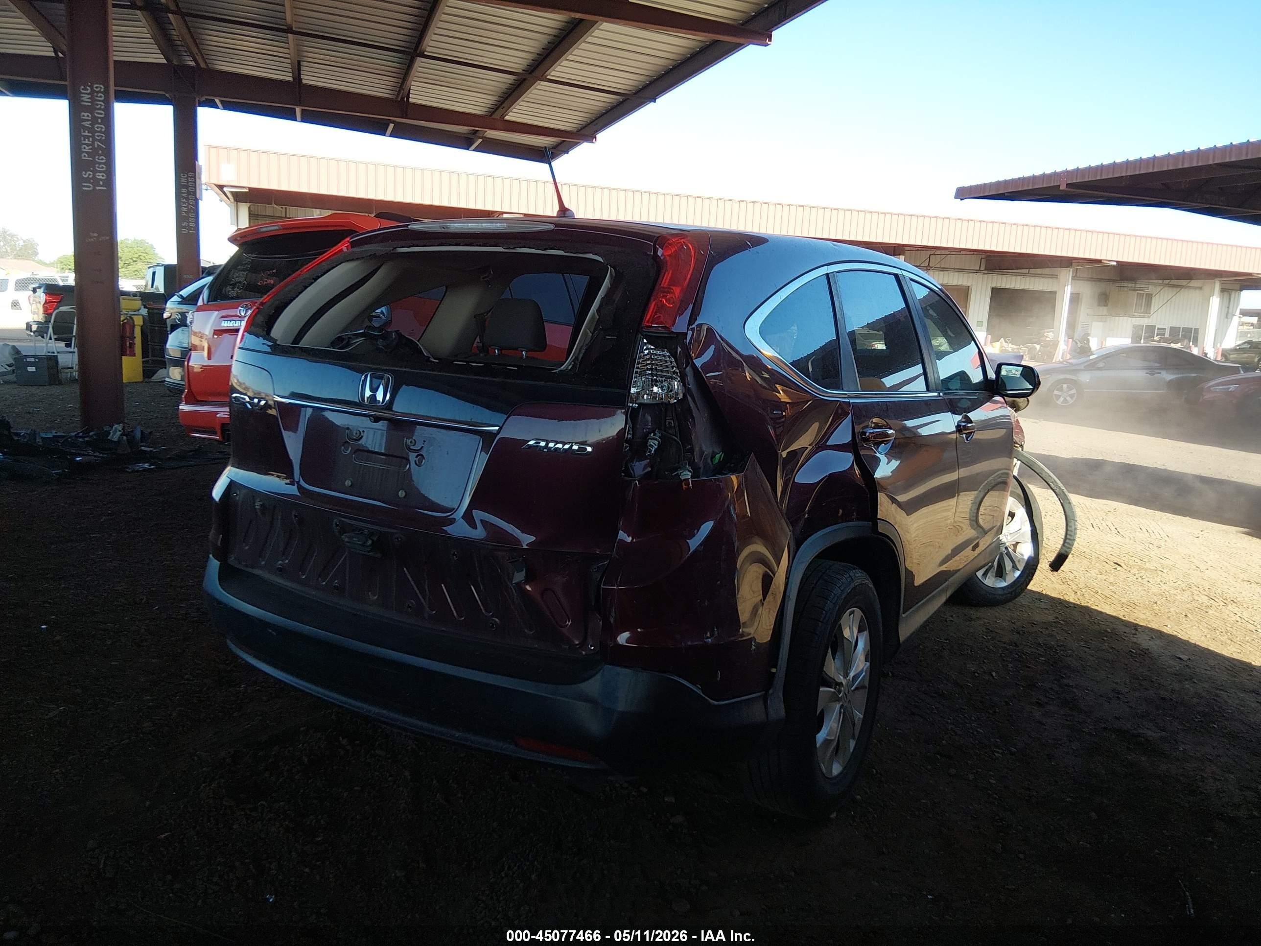 2014 Honda Cr-v Ex Темно-бордовый vin: 5J6RM4H58EL104724