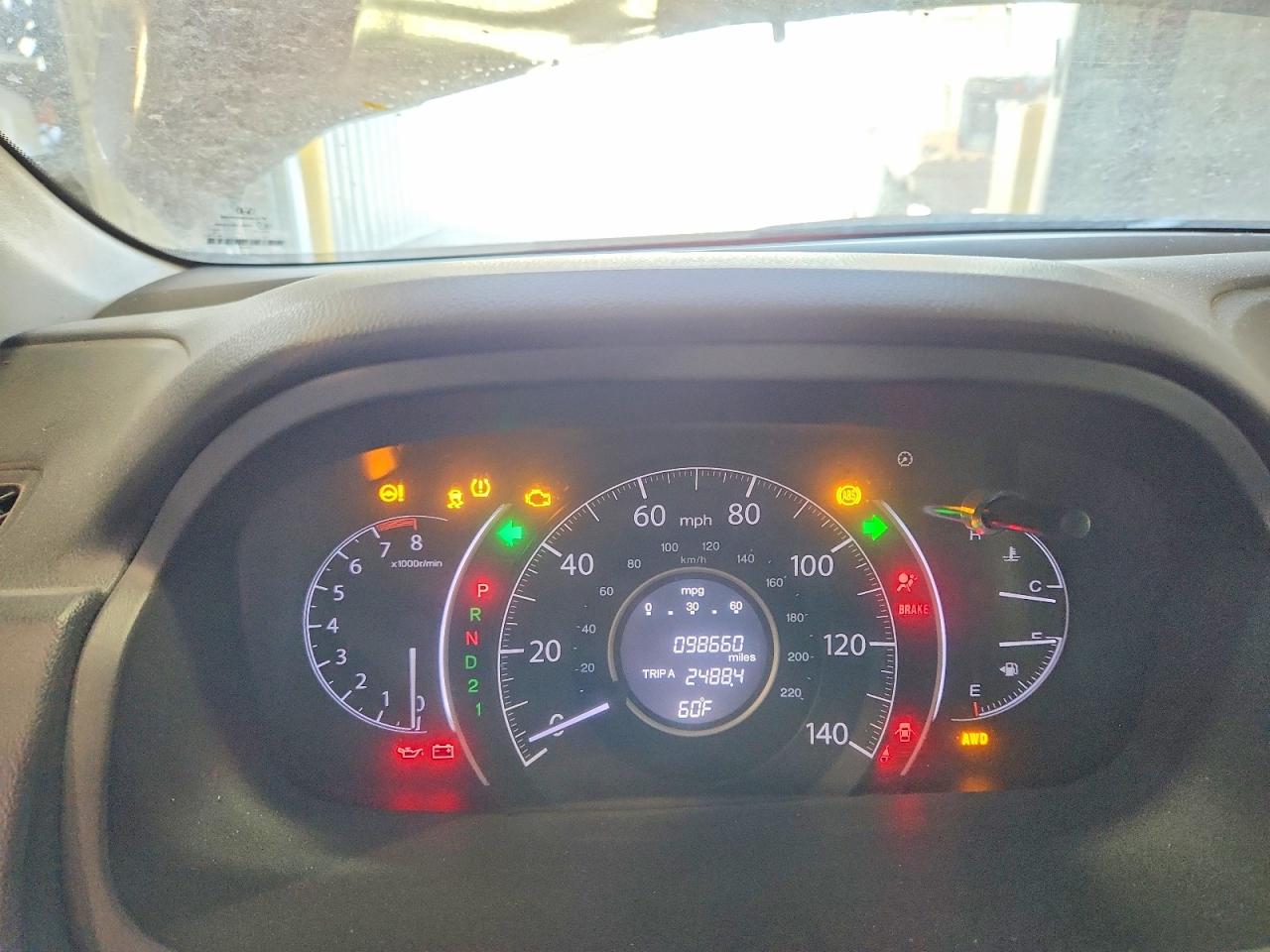 2014 Honda Cr-v Ex Burgundy vin: 5J6RM4H58EL110510