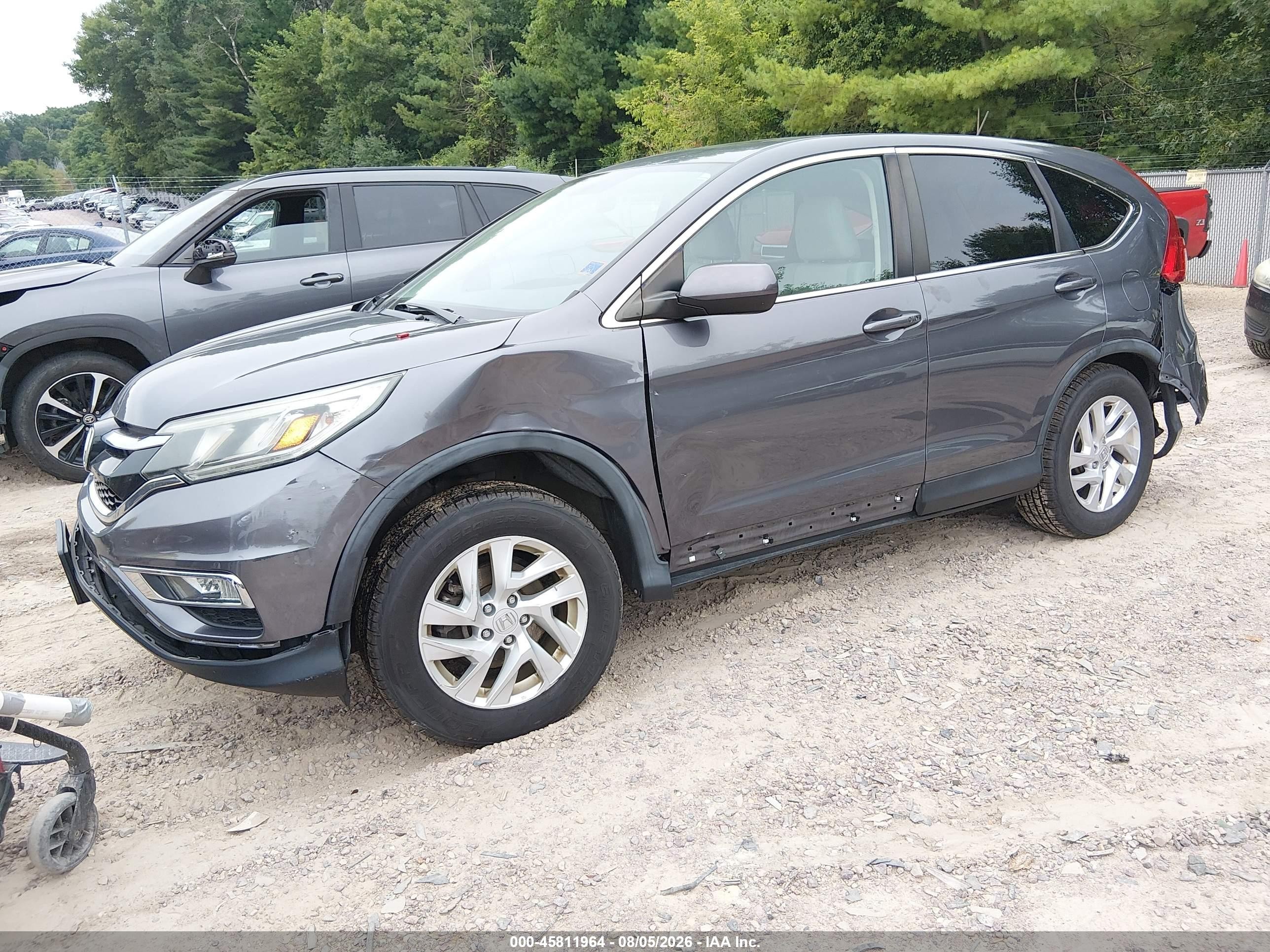 2015 Honda Cr-v Ex Серый vin: 5J6RM4H58FL049905
