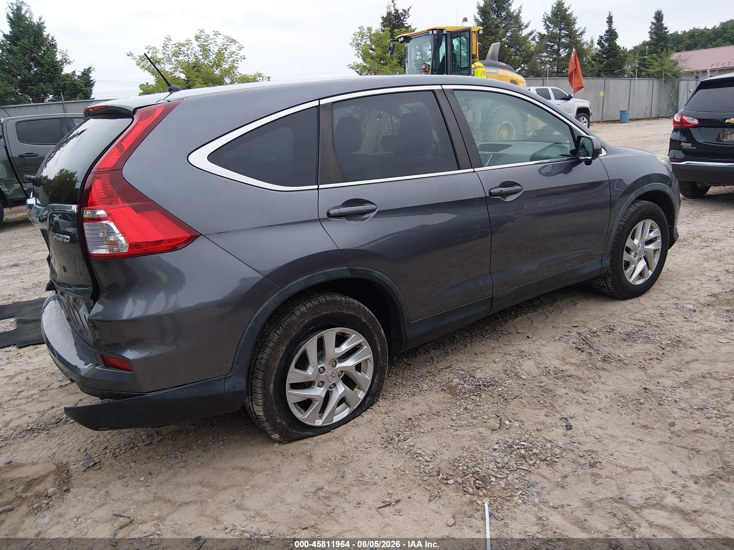 2015 Honda Cr-v Ex Серый vin: 5J6RM4H58FL049905