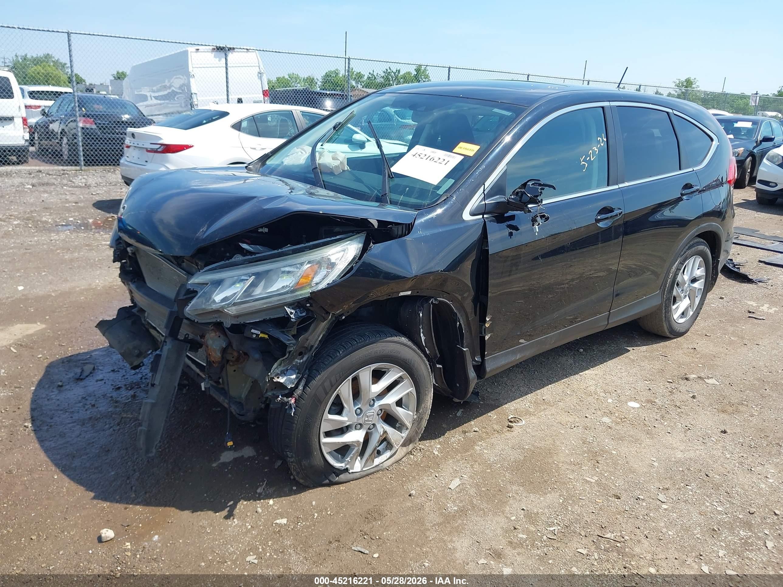 2015 Honda Cr-v Ex Black vin: 5J6RM4H58FL069734