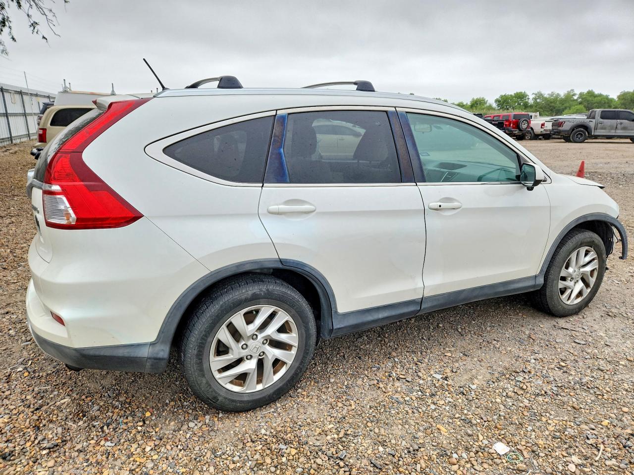 2015 Honda Cr-v Ex Белый vin: 5J6RM4H58FL076943