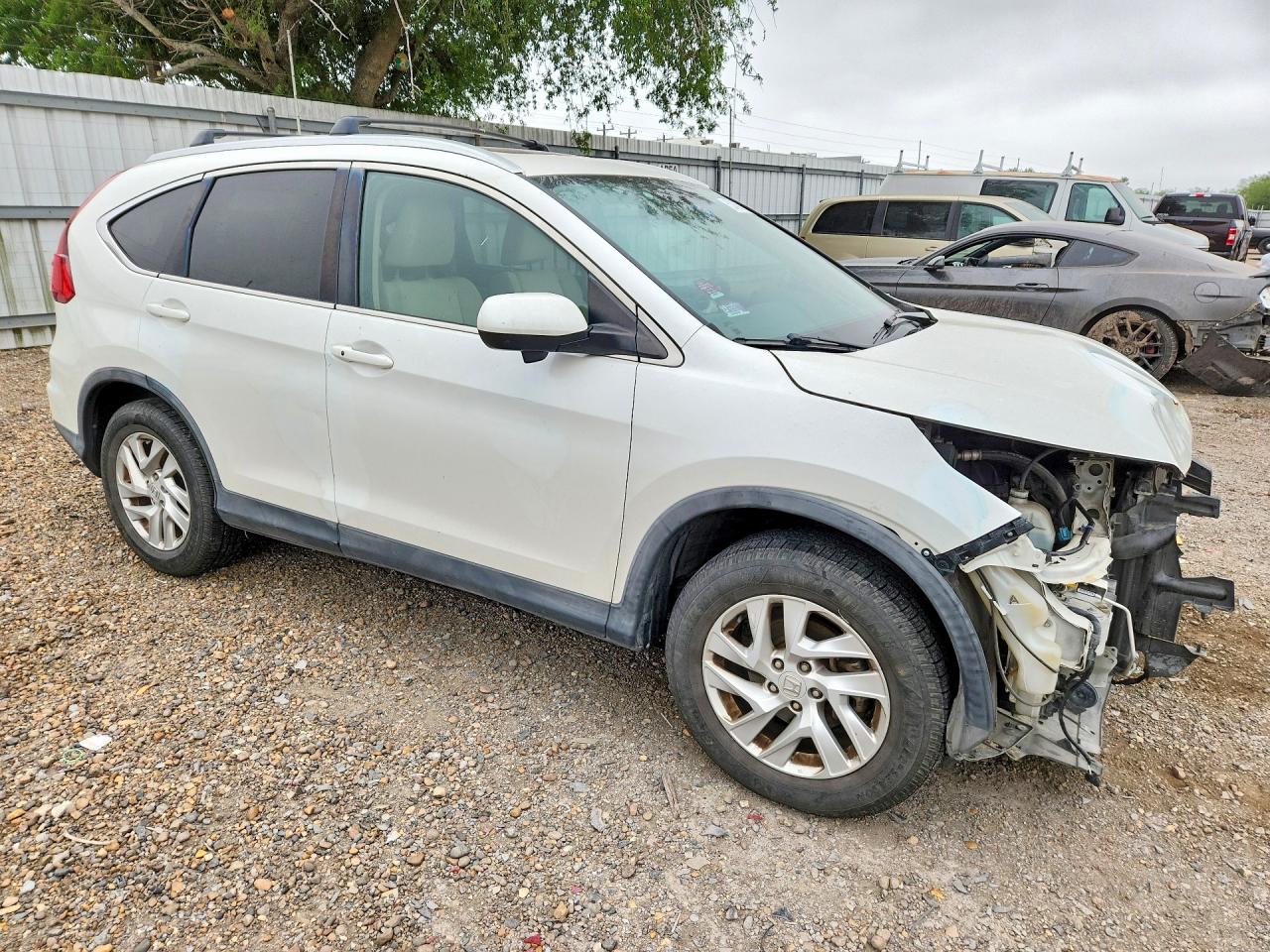 2015 Honda Cr-v Ex Белый vin: 5J6RM4H58FL076943