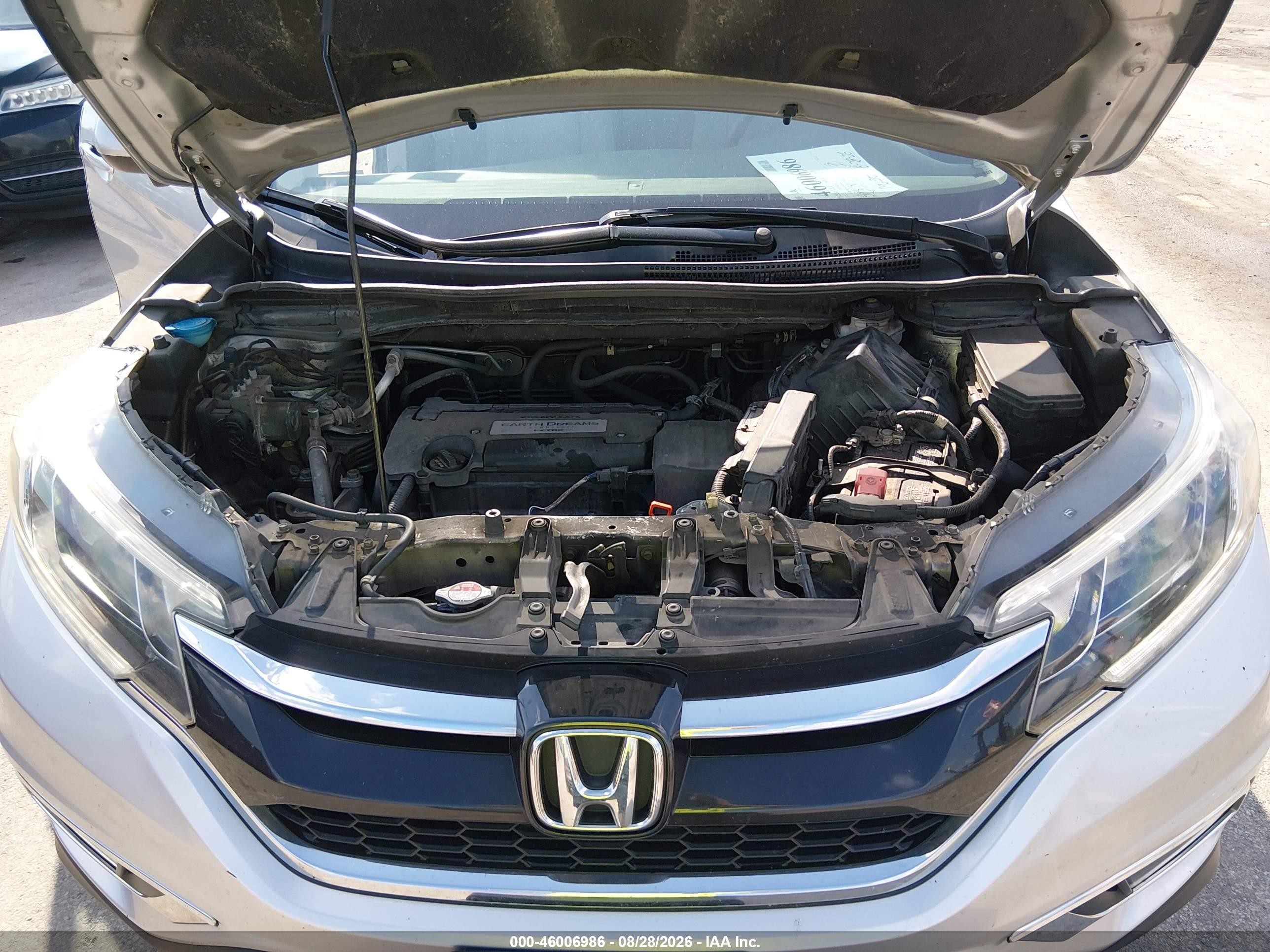2015 Honda Cr-v Ex Silver vin: 5J6RM4H58FL094648