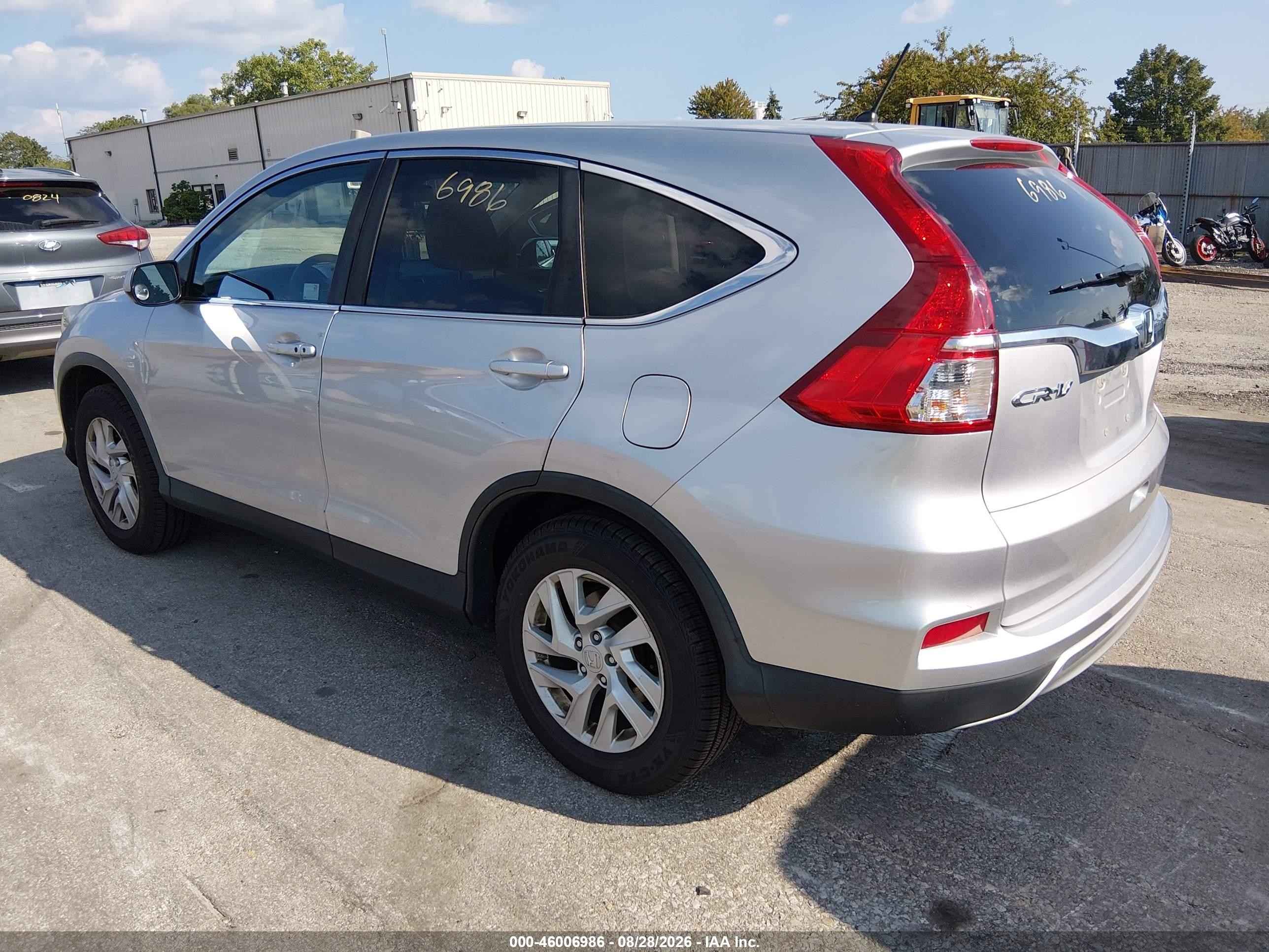 2015 Honda Cr-v Ex Silver vin: 5J6RM4H58FL094648