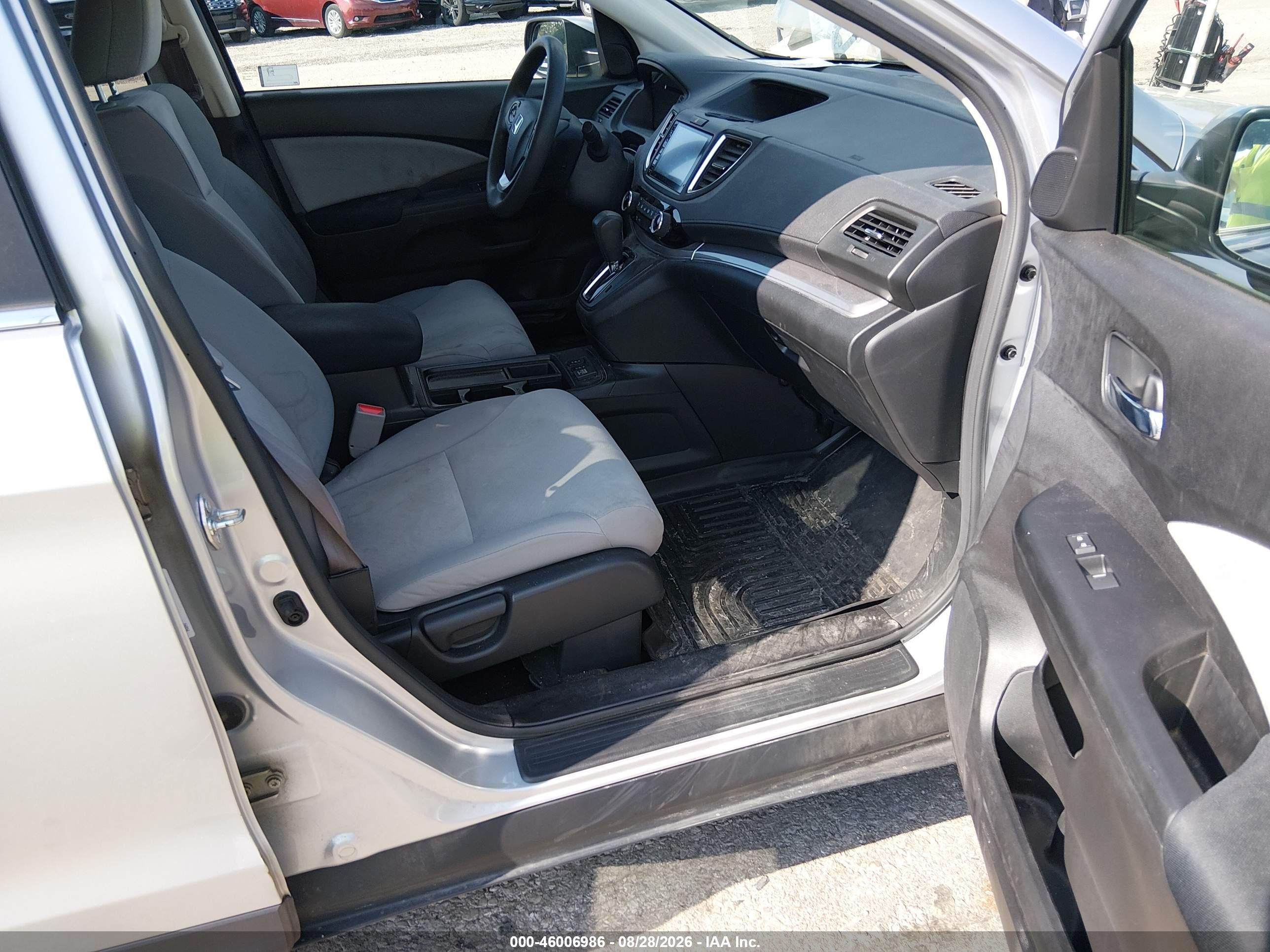 2015 Honda Cr-v Ex Silver vin: 5J6RM4H58FL094648