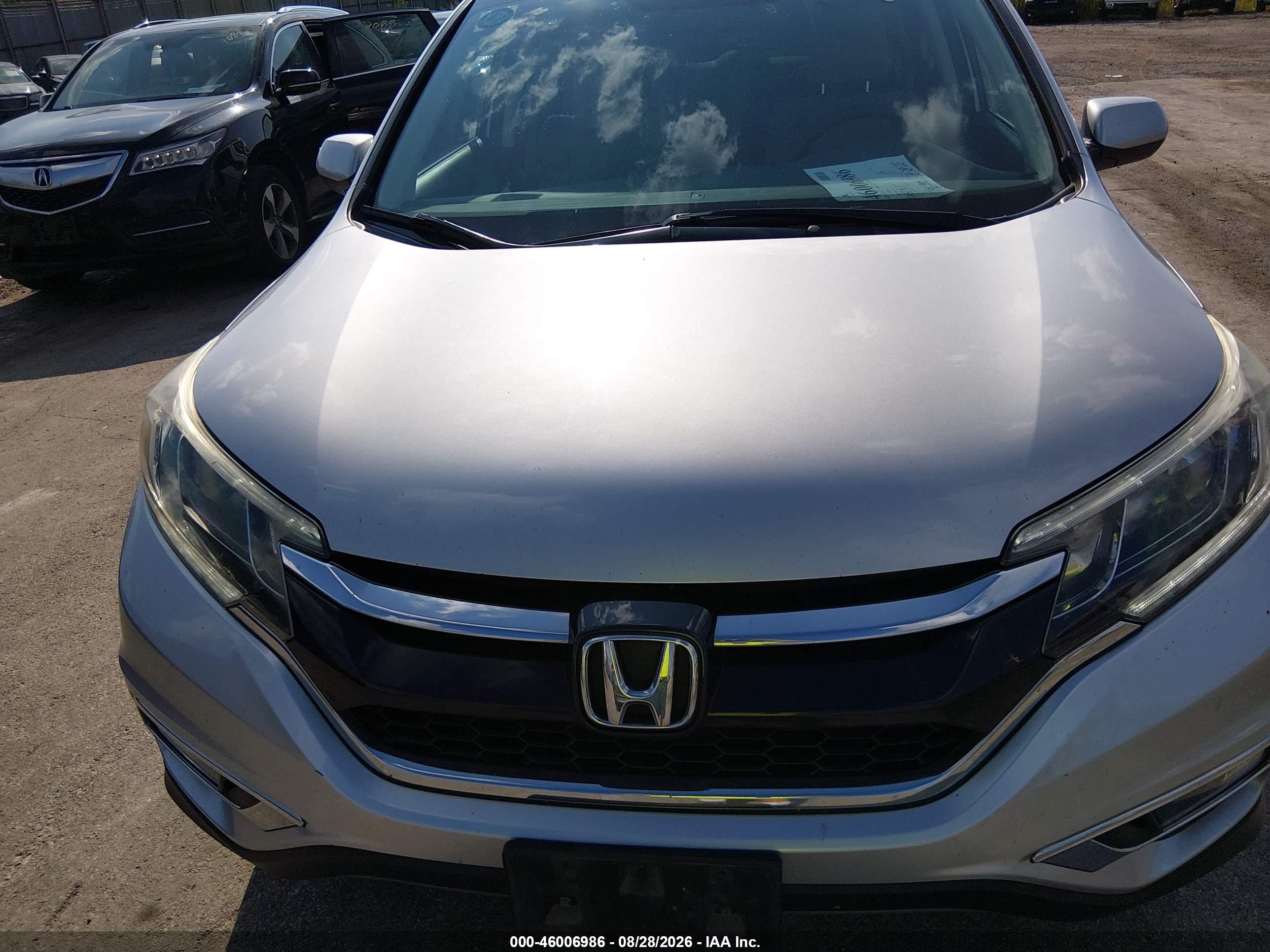 2015 Honda Cr-v Ex Silver vin: 5J6RM4H58FL094648
