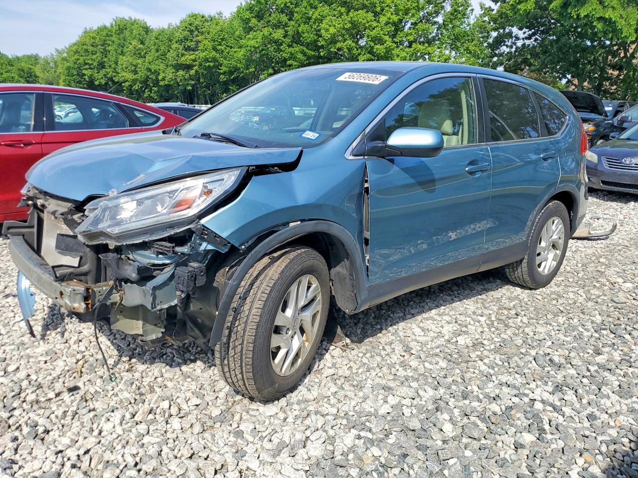 2015 Honda Cr-v Ex Синий vin: 5J6RM4H58FL114543