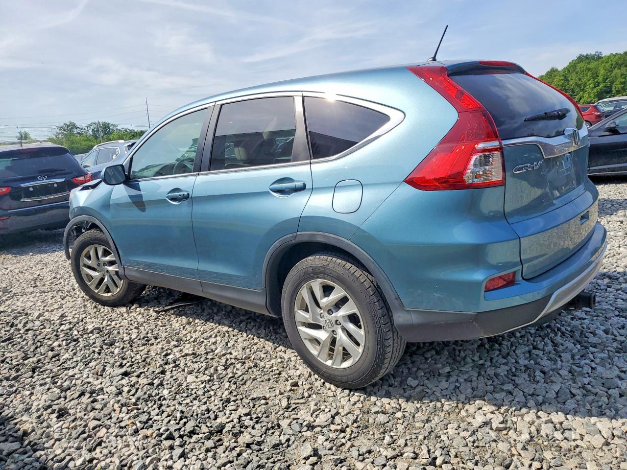 2015 Honda Cr-v Ex Синий vin: 5J6RM4H58FL114543