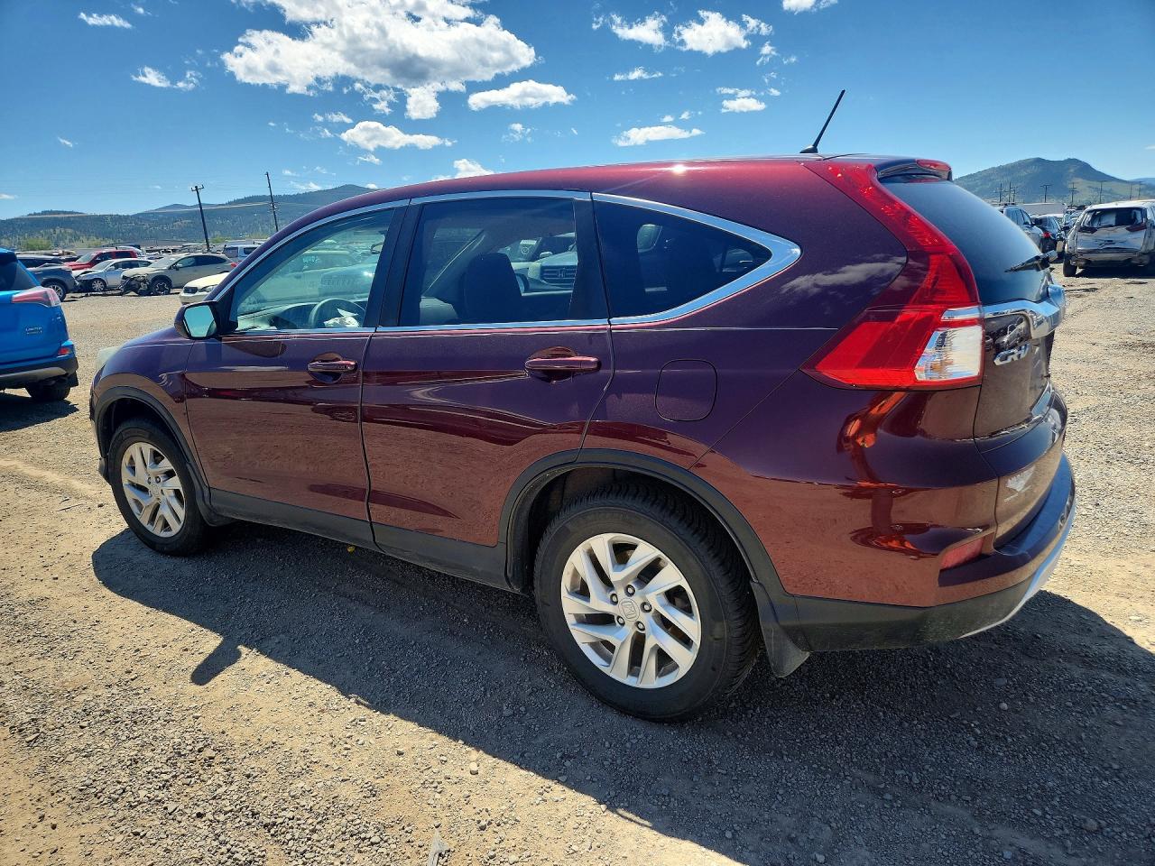 2015 Honda Cr-v Ex Burgundy vin: 5J6RM4H58FL118530