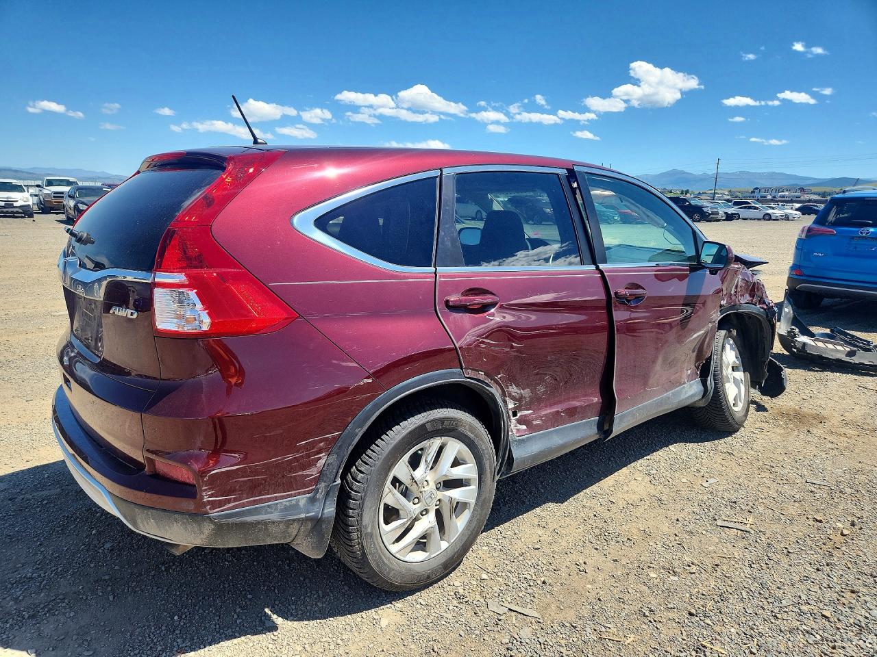 2015 Honda Cr-v Ex Burgundy vin: 5J6RM4H58FL118530