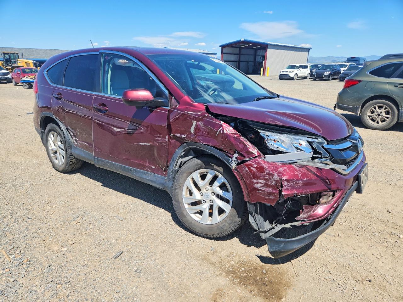 2015 Honda Cr-v Ex Burgundy vin: 5J6RM4H58FL118530