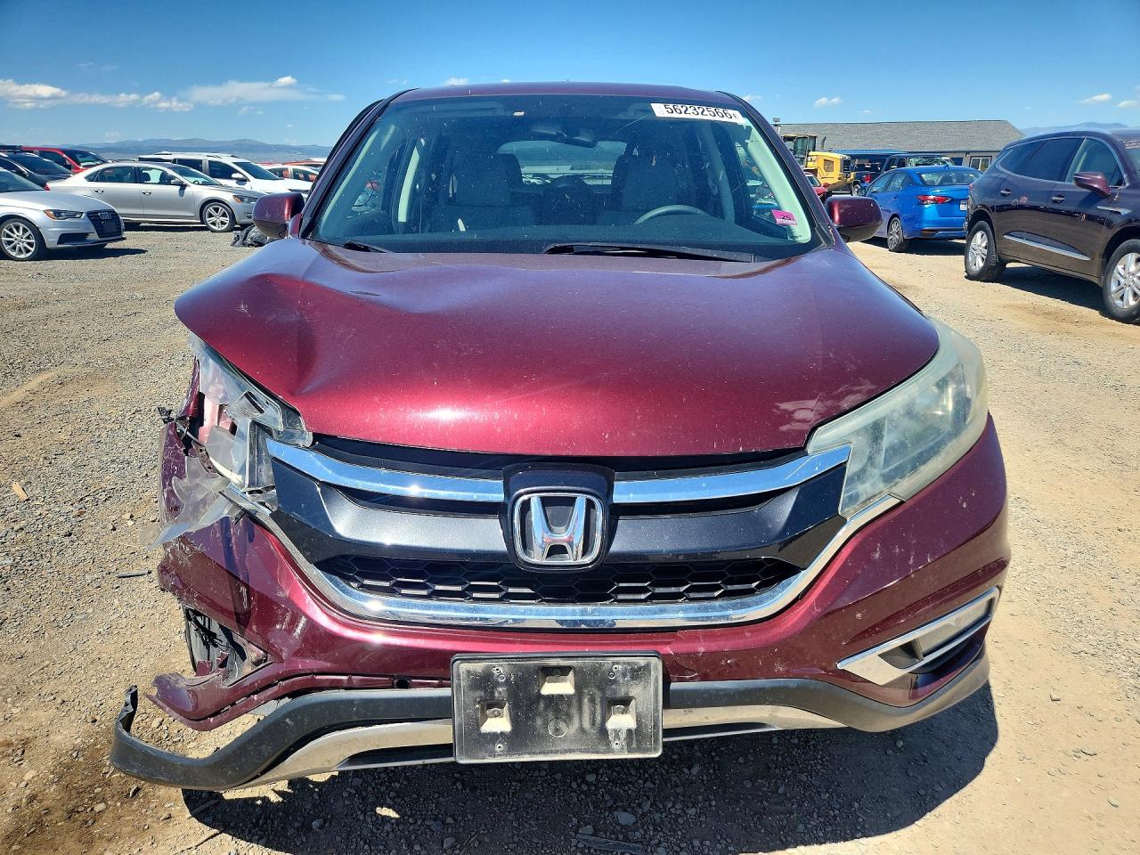 2015 Honda Cr-v Ex Burgundy vin: 5J6RM4H58FL118530