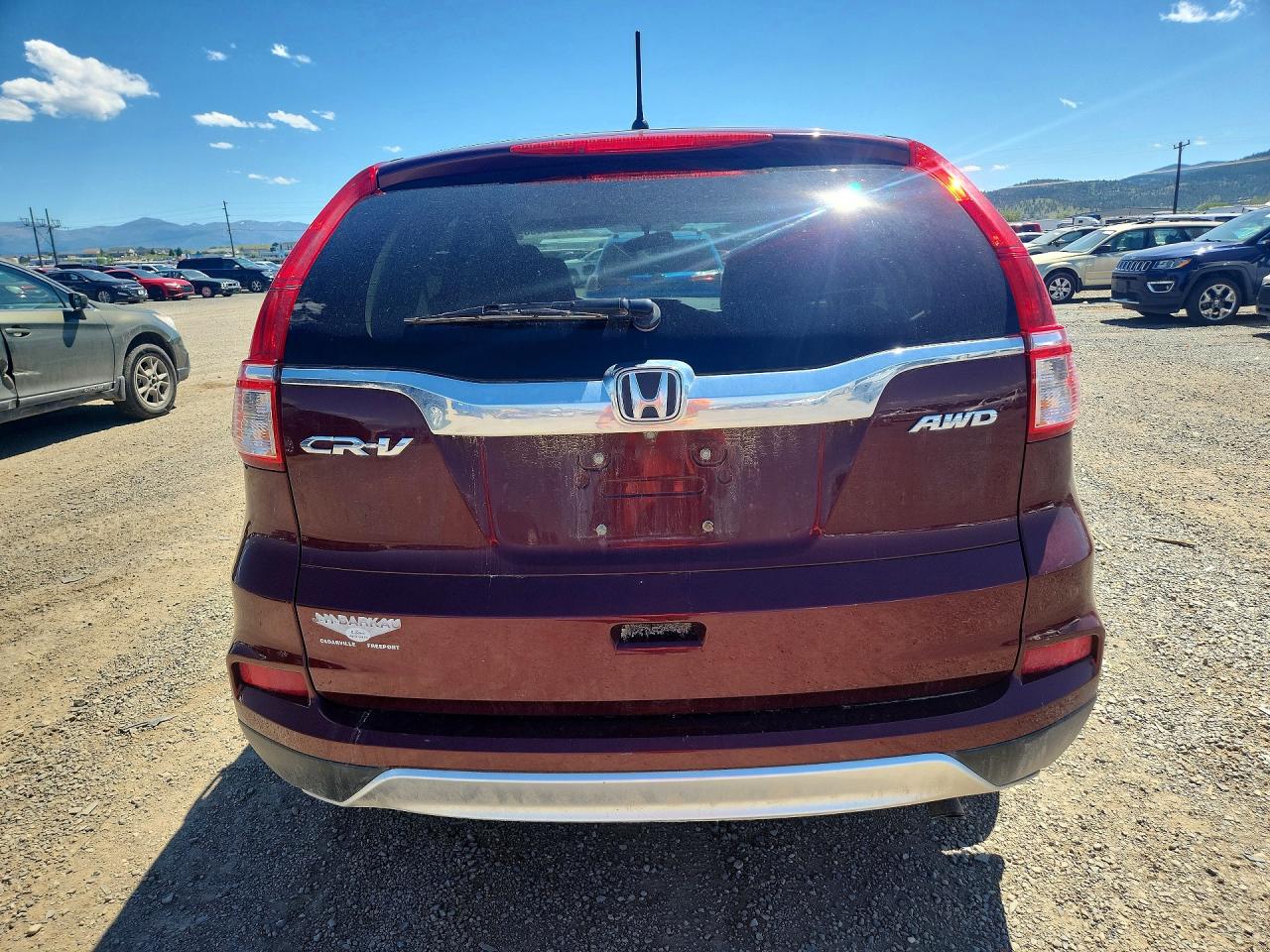 2015 Honda Cr-v Ex Burgundy vin: 5J6RM4H58FL118530