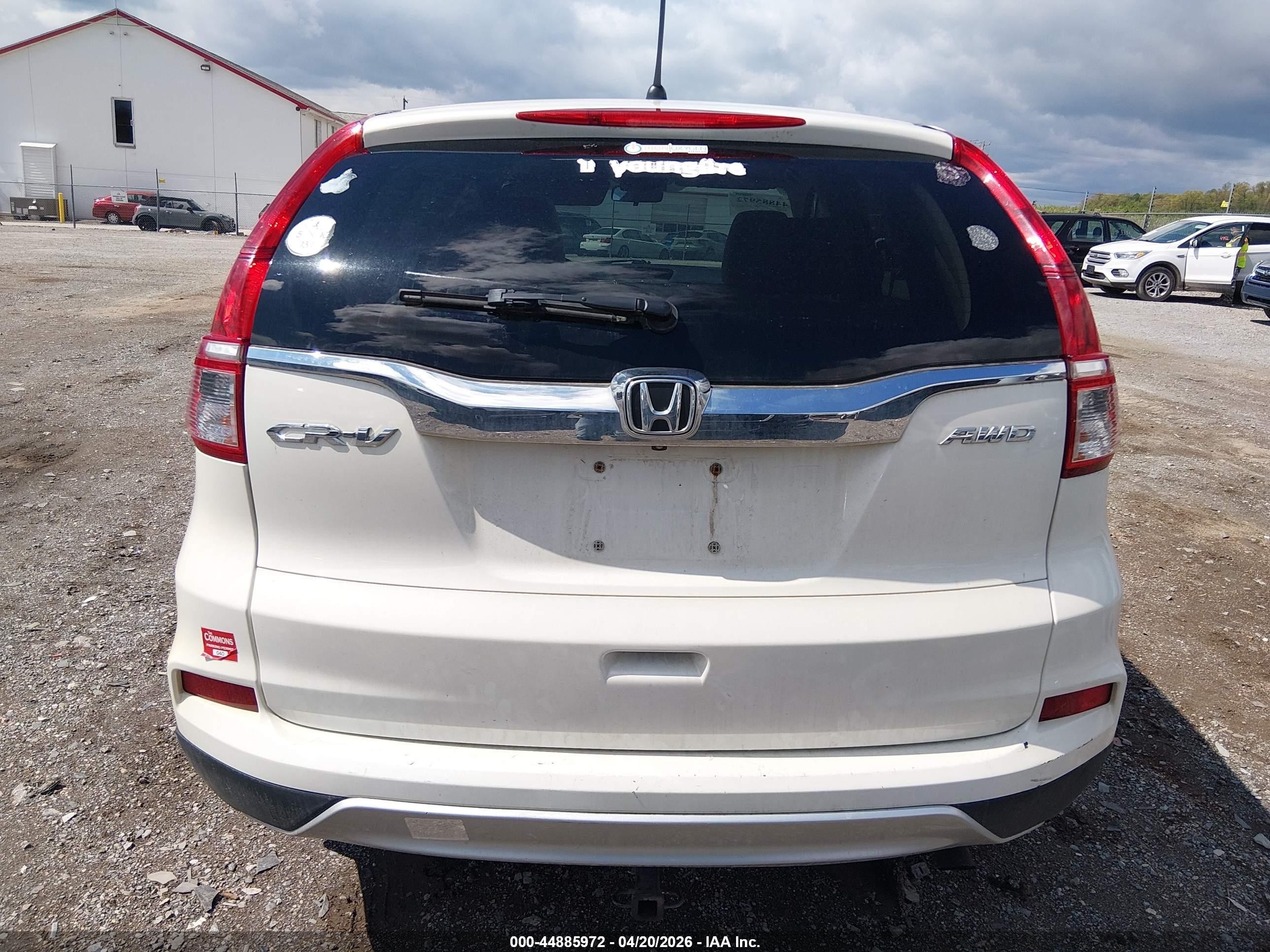 2016 Honda Cr-v Ex Белый vin: 5J6RM4H58GL102314