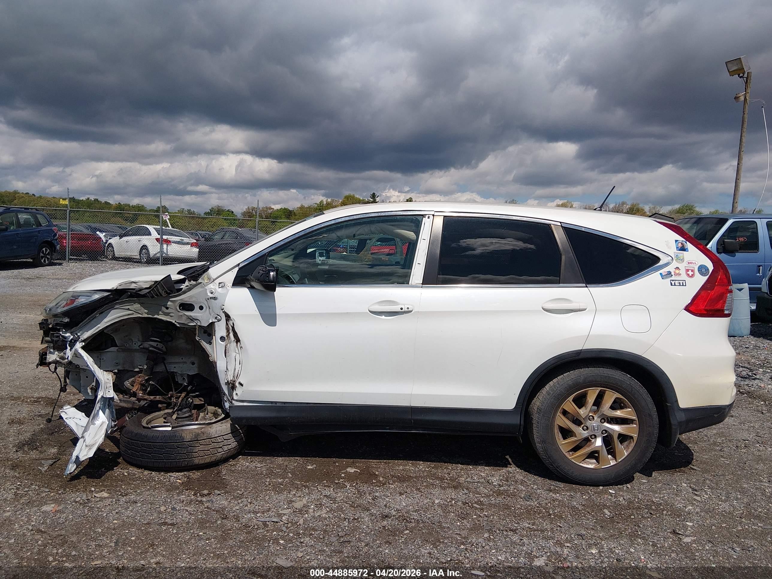 2016 Honda Cr-v Ex Белый vin: 5J6RM4H58GL102314