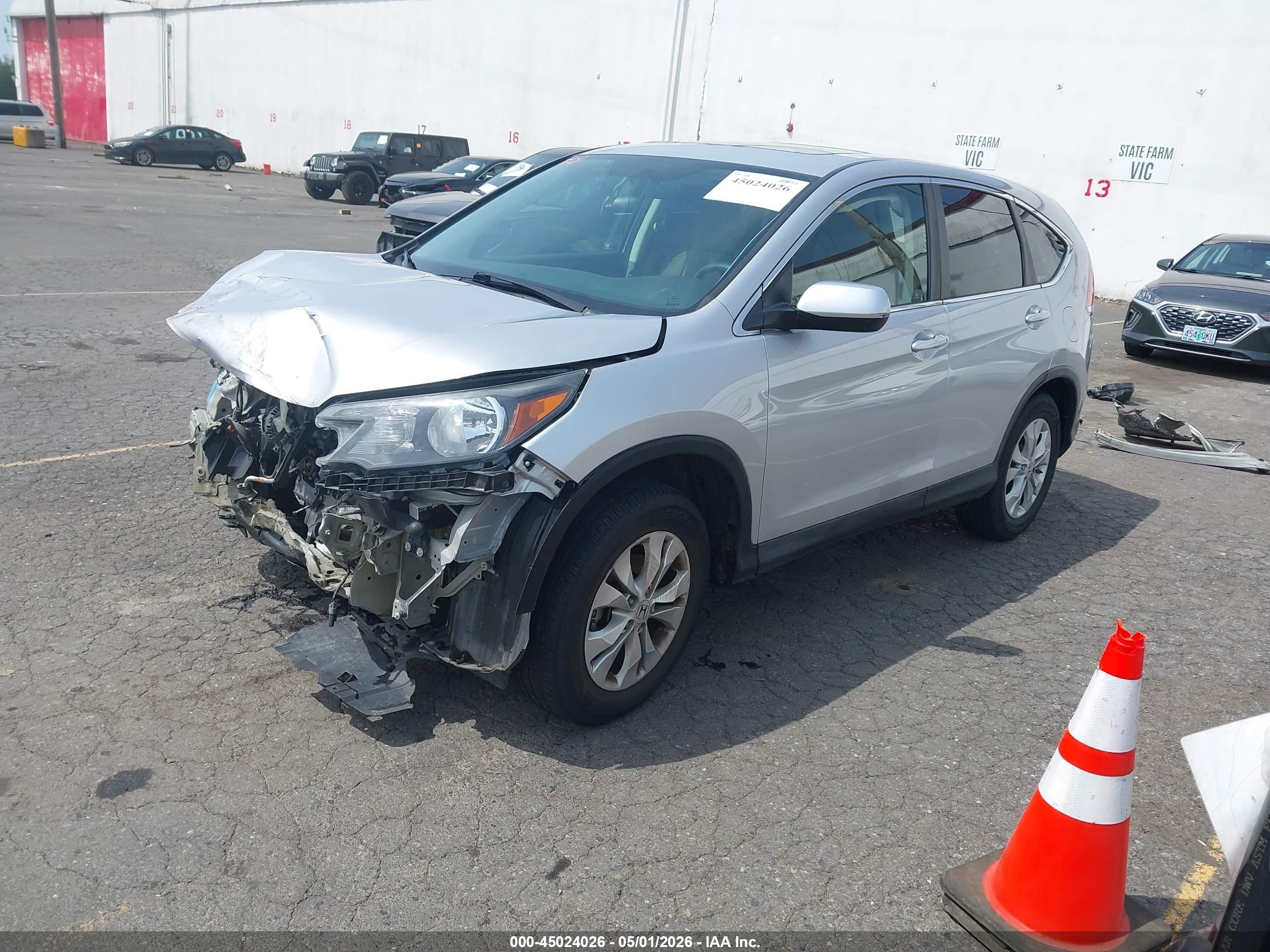 2012 Honda Cr-v Ex Silver vin: 5J6RM4H59CL001129