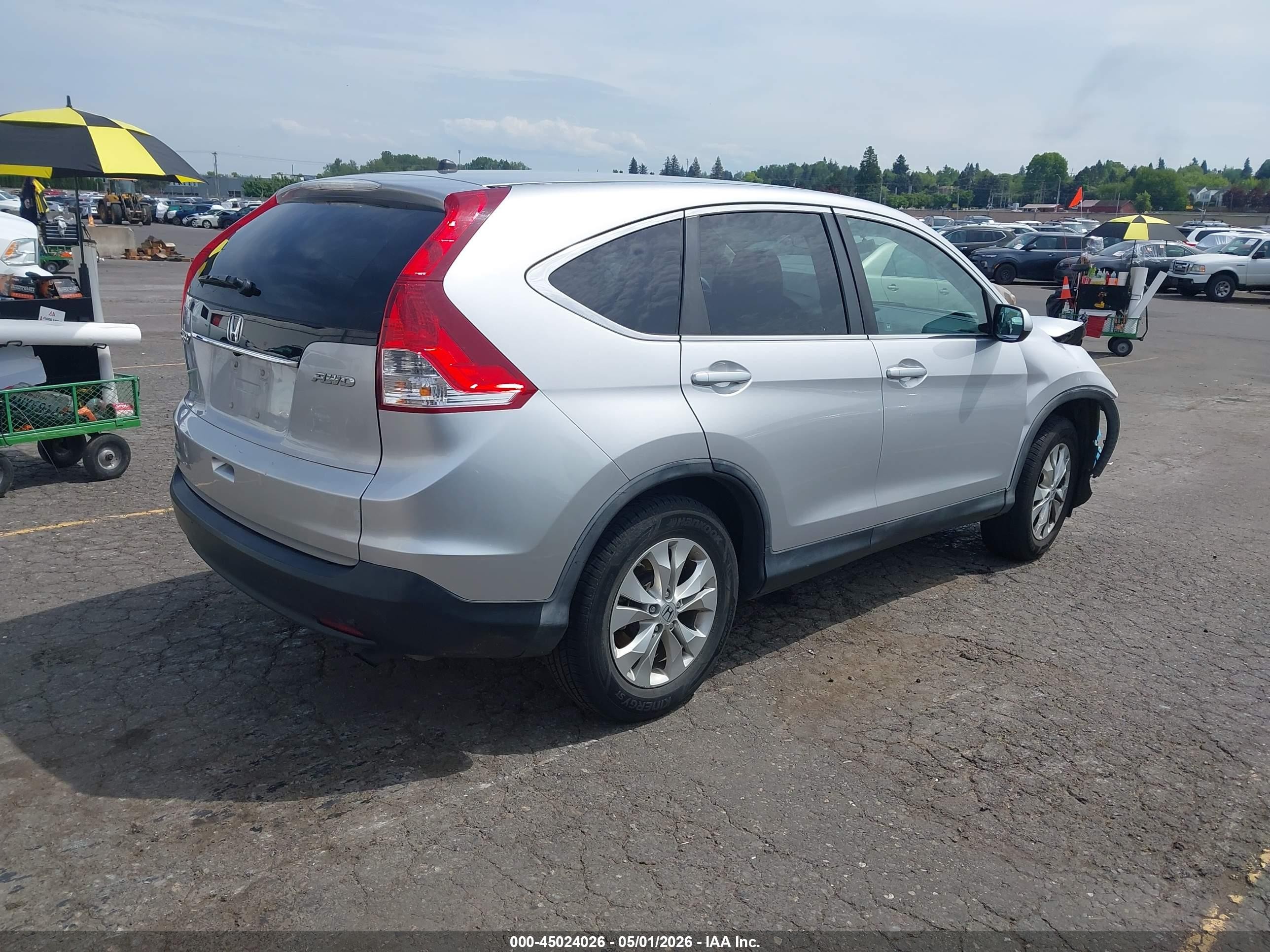 2012 Honda Cr-v Ex Silver vin: 5J6RM4H59CL001129