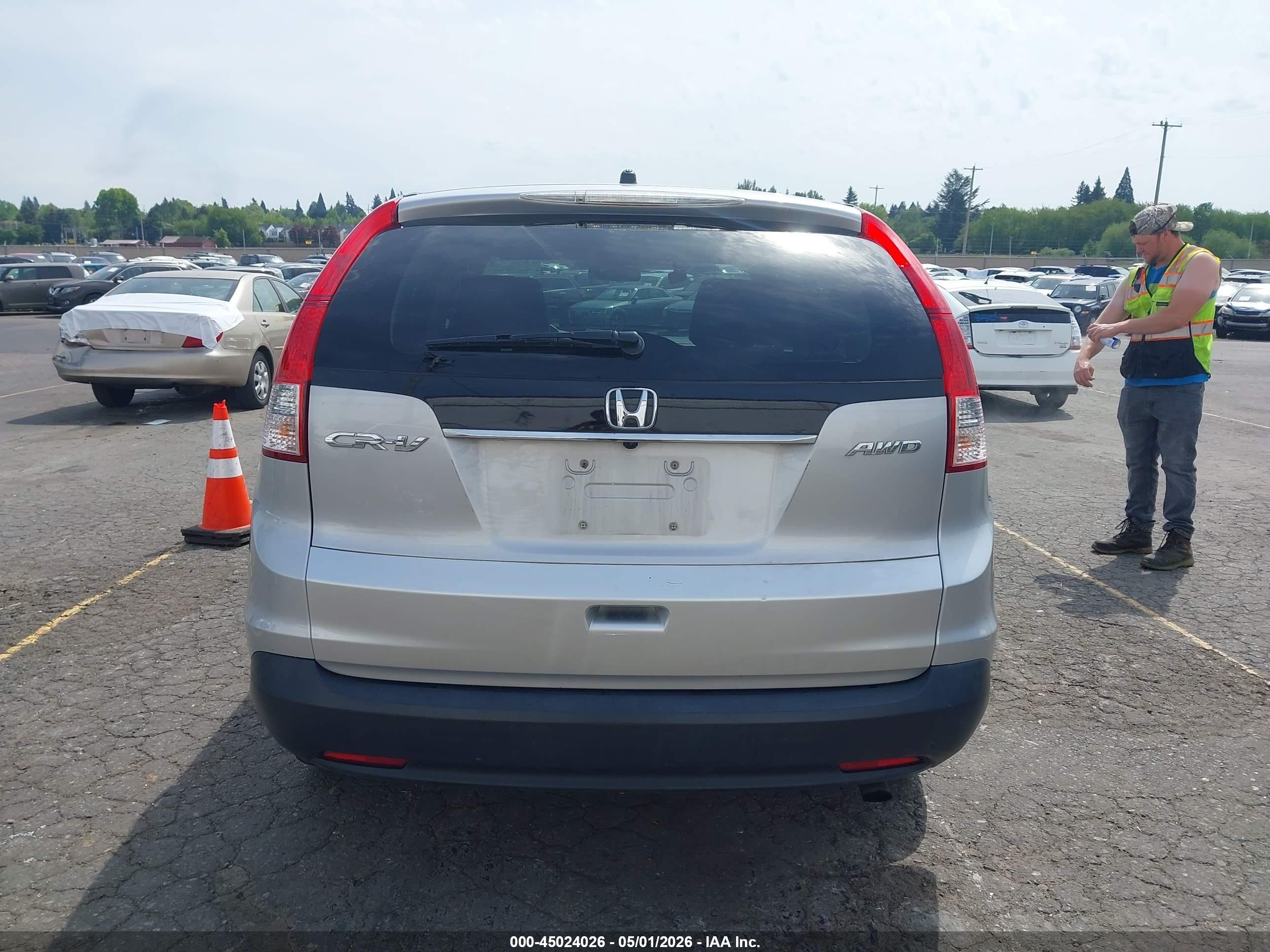 2012 Honda Cr-v Ex Silver vin: 5J6RM4H59CL001129